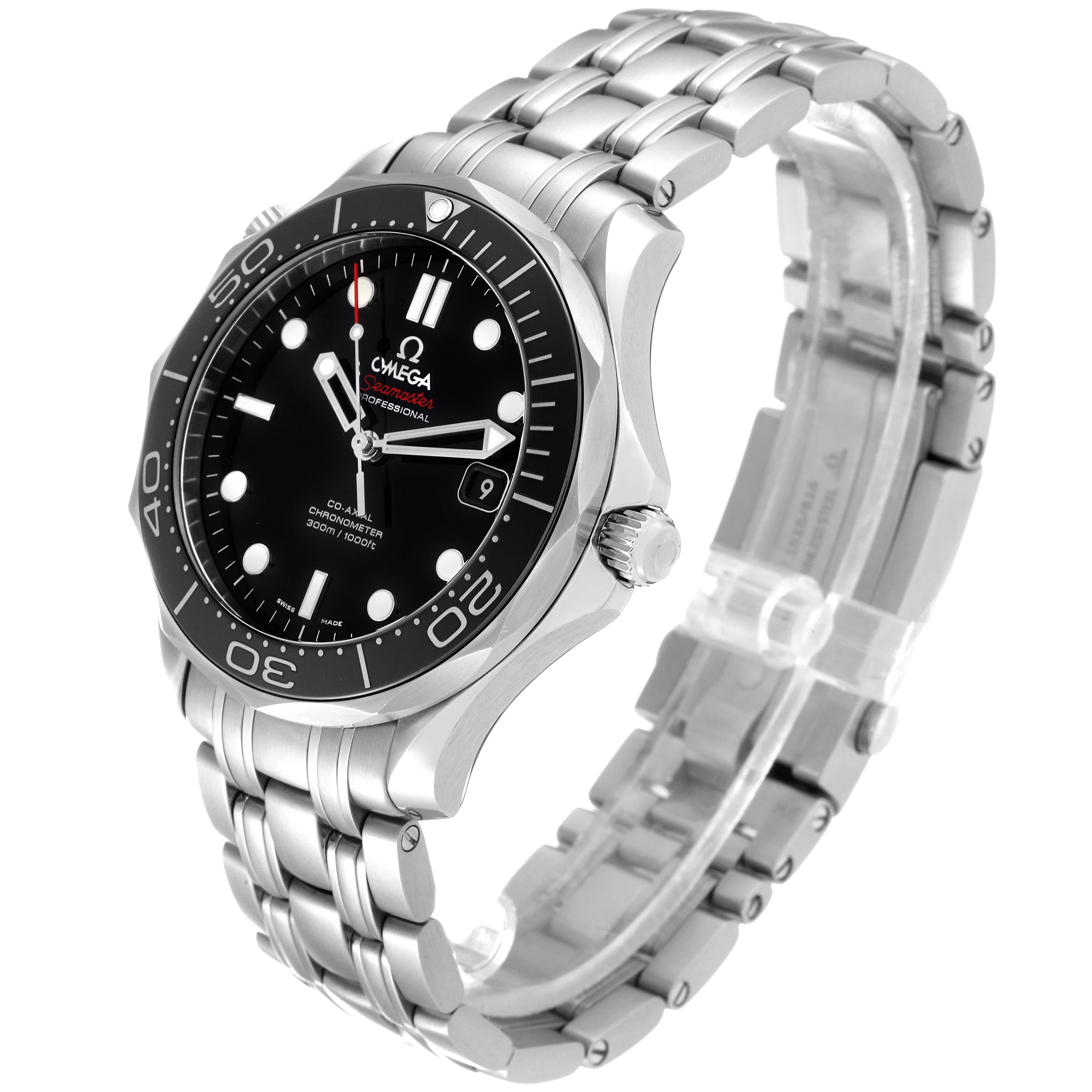 Omega Seamaster Diver 300M Steel Mens Watch 212.30.41.20.01.003 Box Card For Sale 1