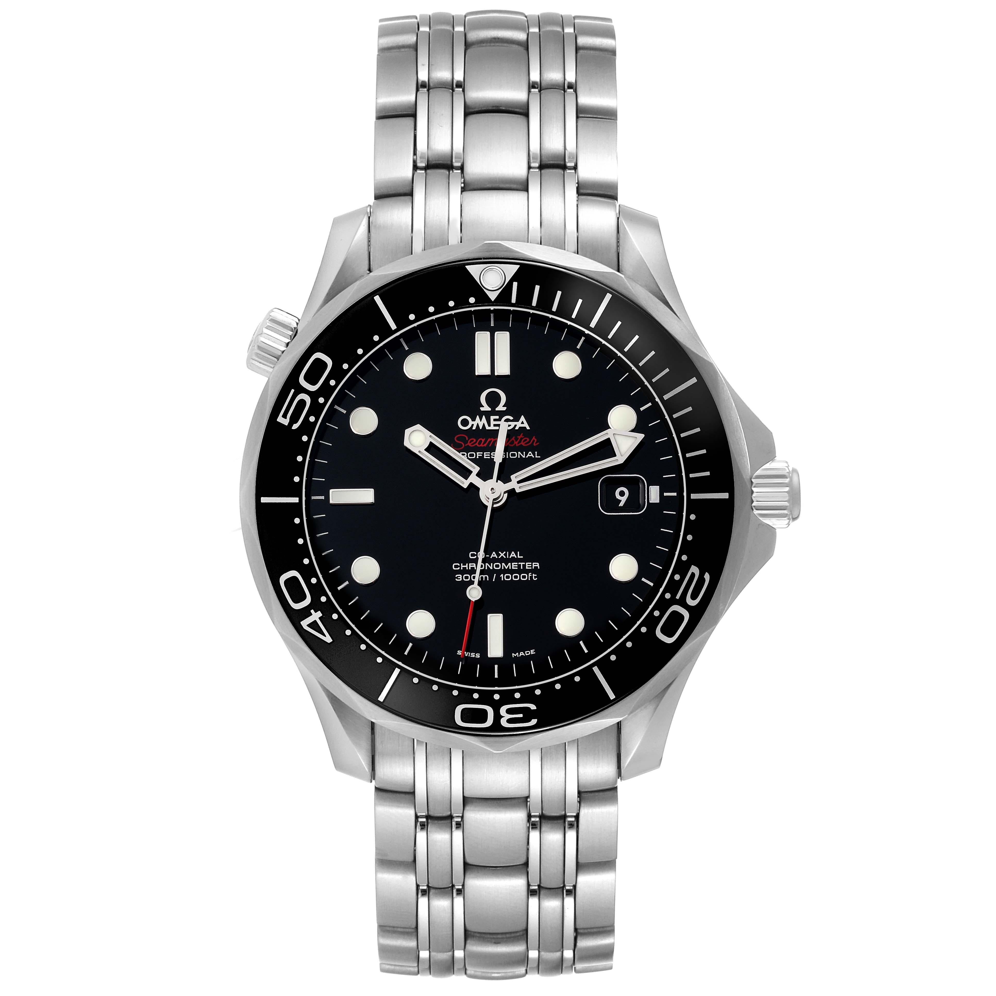 Omega Seamaster Diver 300M Steel Mens Watch 212.30.41.20.01.003 Box Card For Sale 5