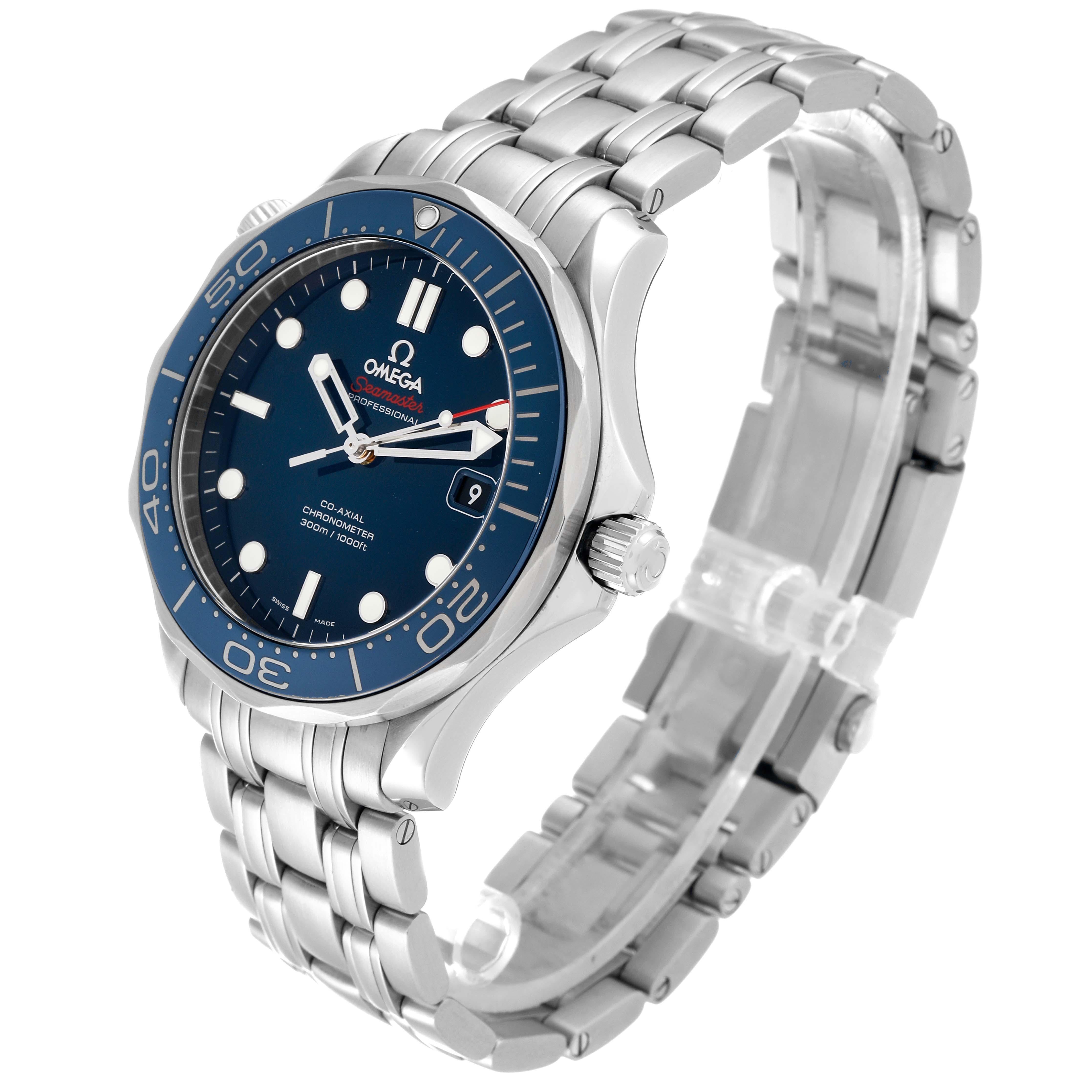 Men's Omega Seamaster Diver 300M Steel Mens Watch 212.30.41.20.03.001 For Sale