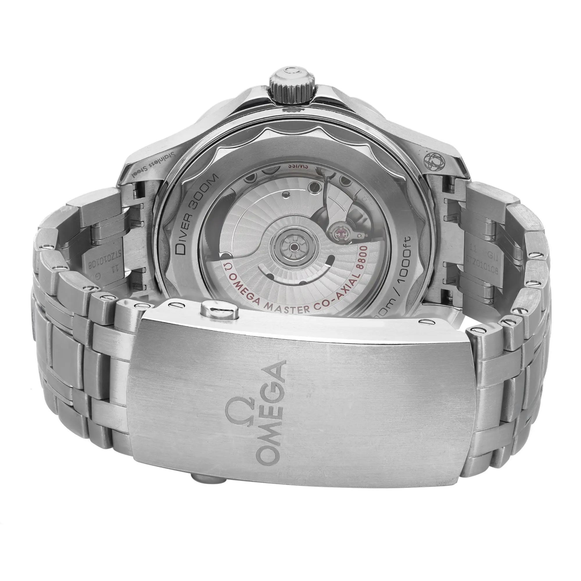Omega Seamaster Diver 300M Steel White Wave Dial Men Watch 210.30.42.20.04.001 1