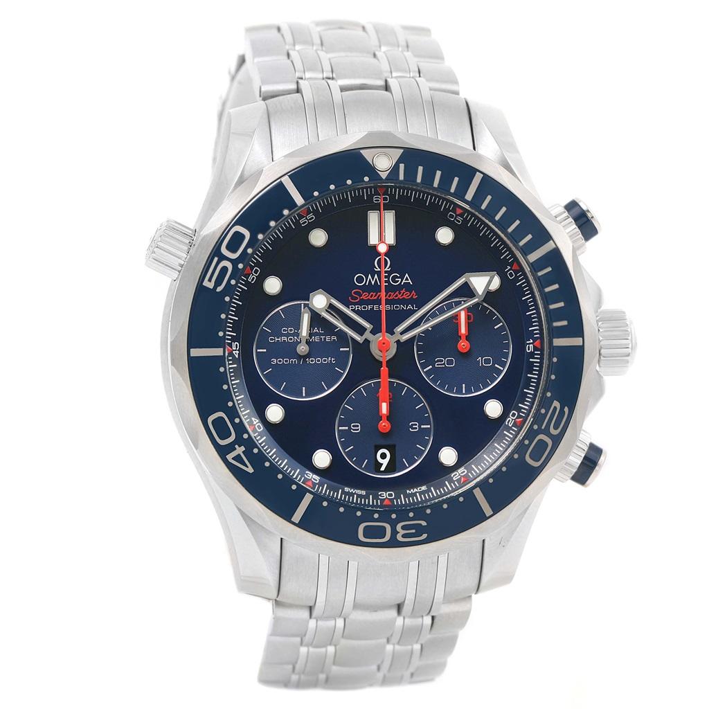 Men's Omega Seamaster Diver 300M Watch 212.30.44.50.03.001 Box Card For Sale