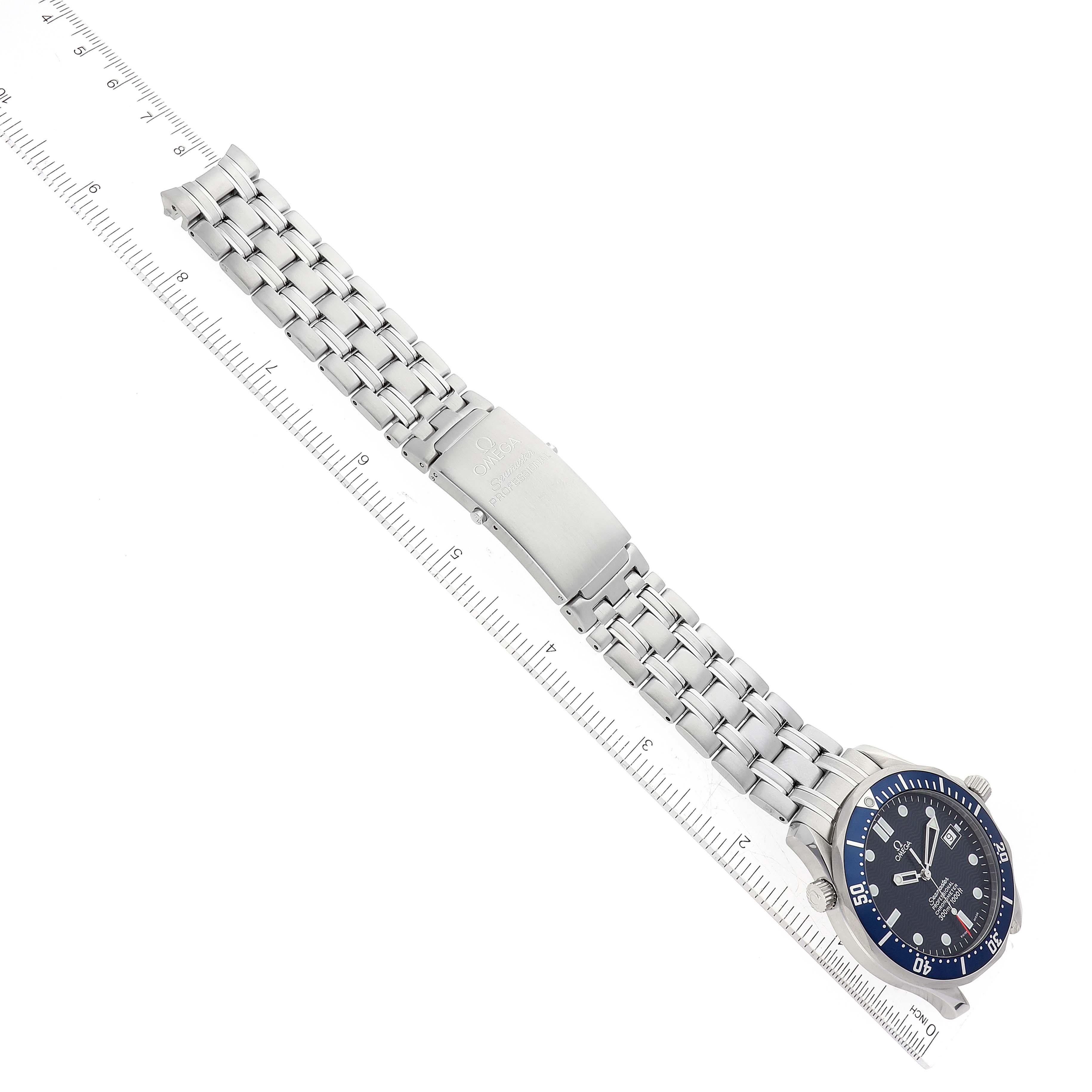 Omega Seamaster Diver 300mm Blue Dial Steel Mens Watch 2531.80.00 Box Card 1