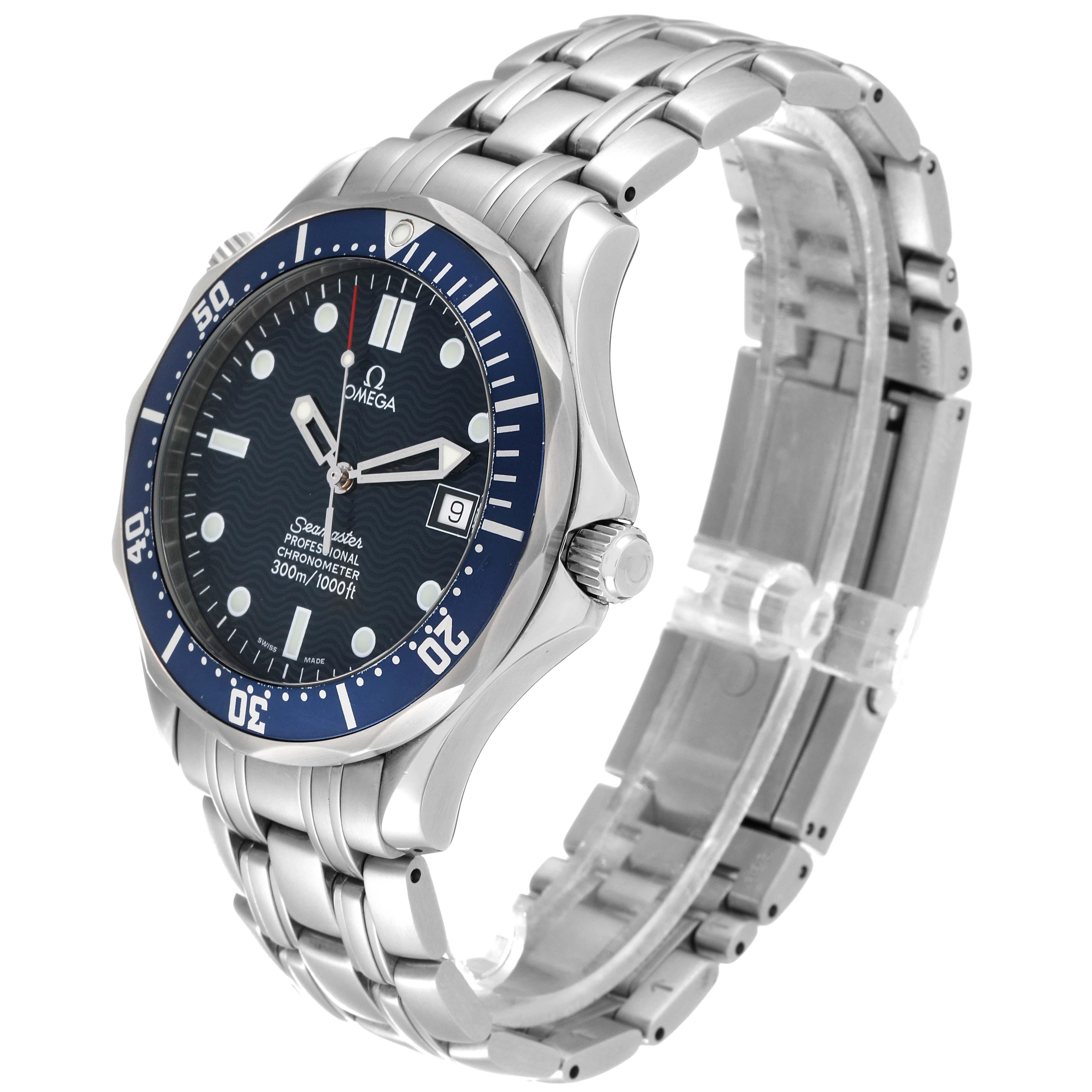 Omega Seamaster Diver 300mm Blue Dial Steel Mens Watch 2531.80.00 Card 2