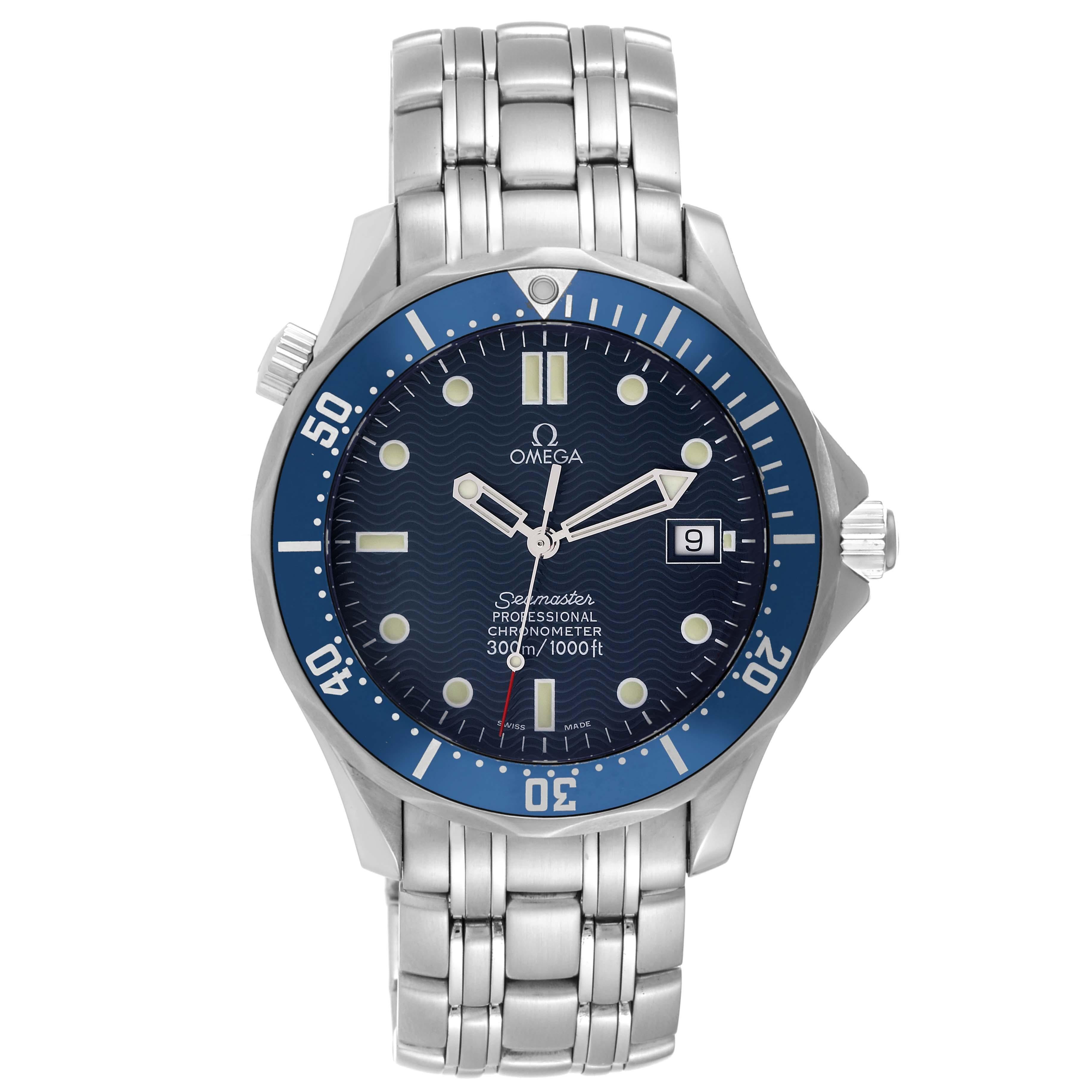 Omega Seamaster Diver 300mm Blue Dial Steel Mens Watch 2531.80.00 1