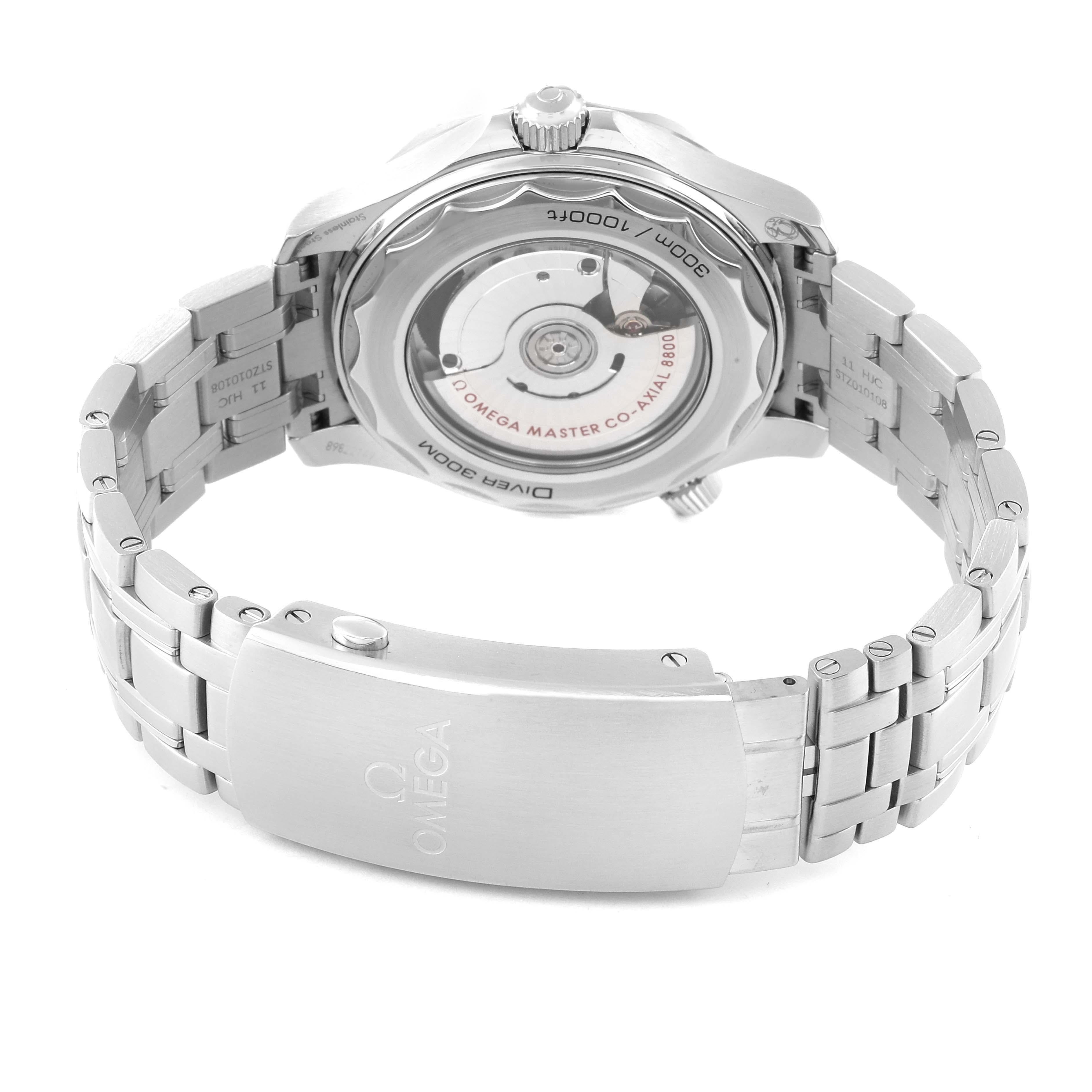Omega Seamaster Diver Blaues Zifferblatt Stahl Herrenuhr 210.30.42.20.03.001 Boxkartenkarte 1
