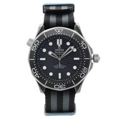 Used Omega Seamaster Diver Ceramic Steel Back Dial Men Watch 210.92.44.20.01.002