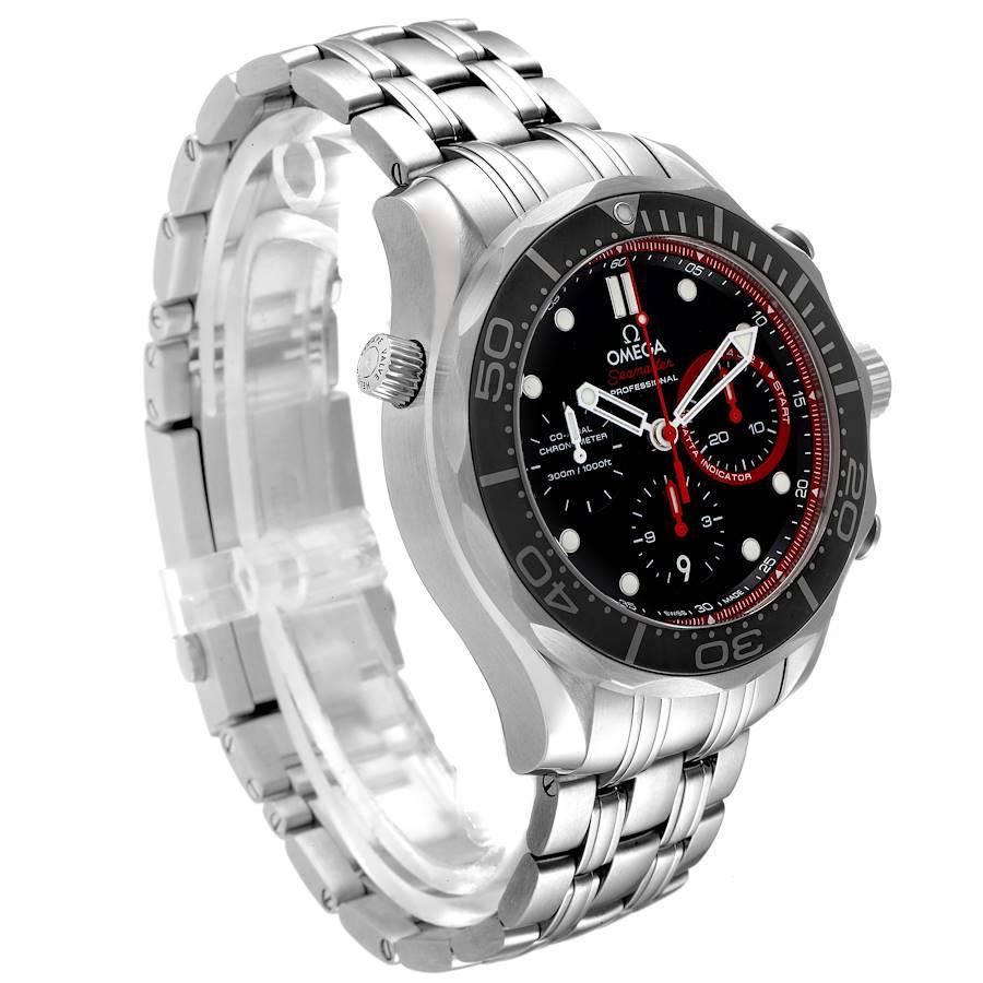 Omega Seamaster Taucher ETNZ Limited Edition Uhr 212.32.44.50.01.001 Box-Karte im Zustand „Hervorragend“ im Angebot in Atlanta, GA