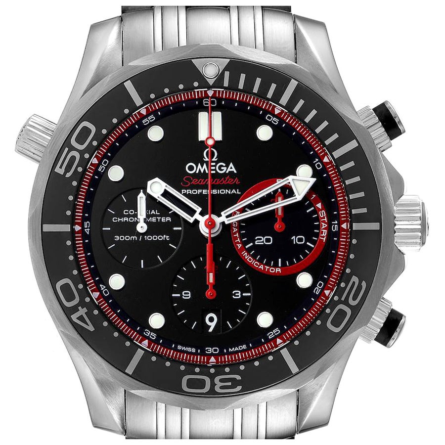 Omega Seamaster Taucher ETNZ Limited Edition Uhr 212.32.44.50.01.001 Box-Karte im Angebot
