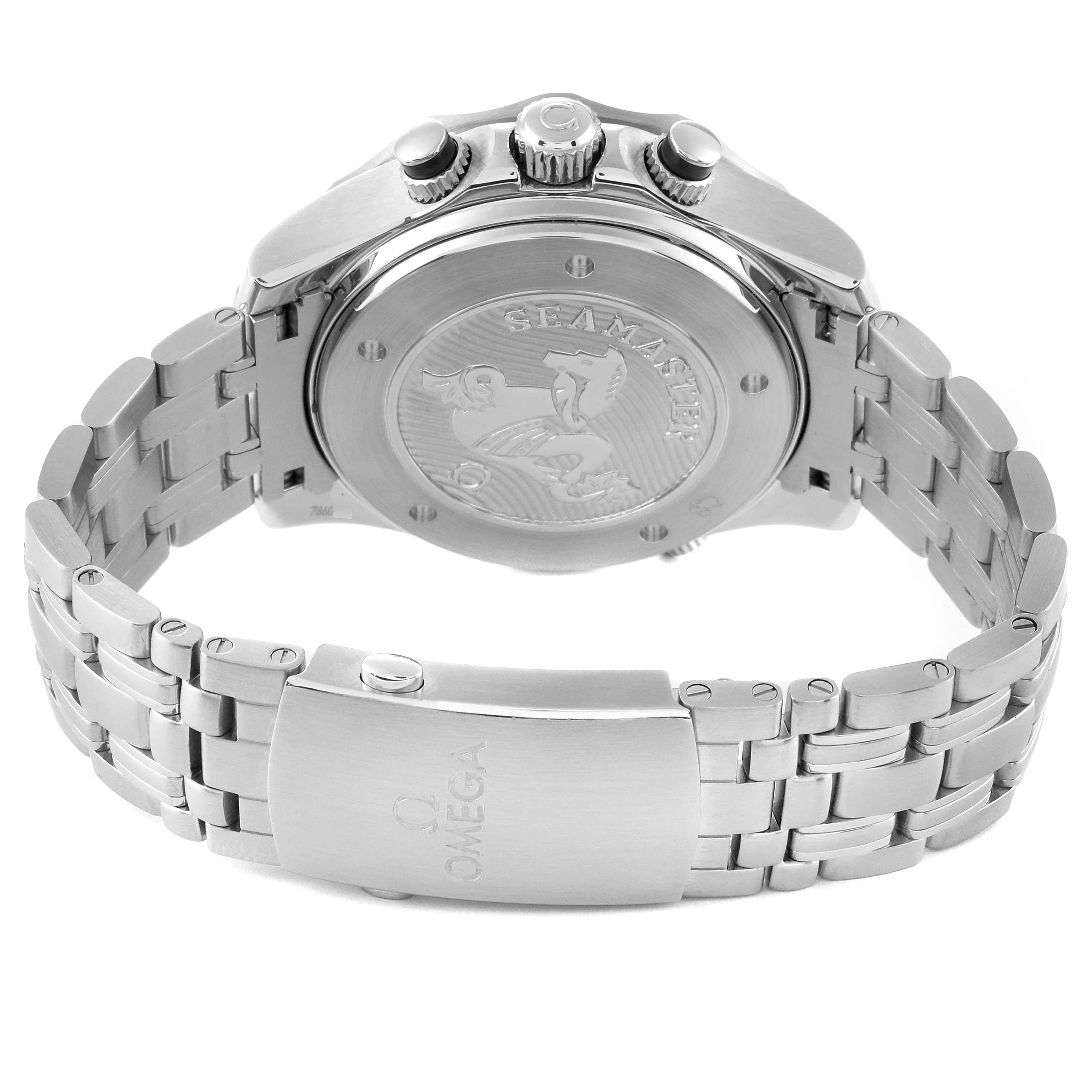 Omega Seamaster Diver GMT Acciaio Orologio Uomo 212.30.44.52.01.001 Scheda Box 4