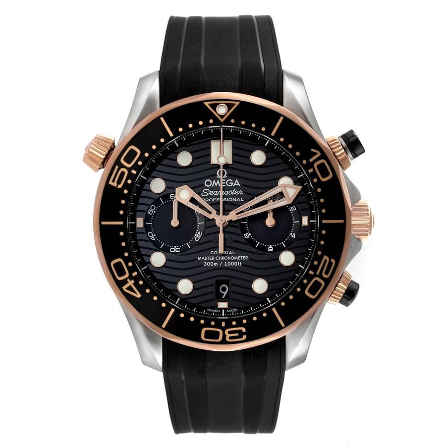 Omega Seamaster Diver Master Chronometer Watch 210.22.44.51.01.001 Box Card. Automatic Self-winding chronograph movement with column wheel and Co-Axial escapement. Certified Master Chronometer, approved by METAS, resistant to magnetic fields