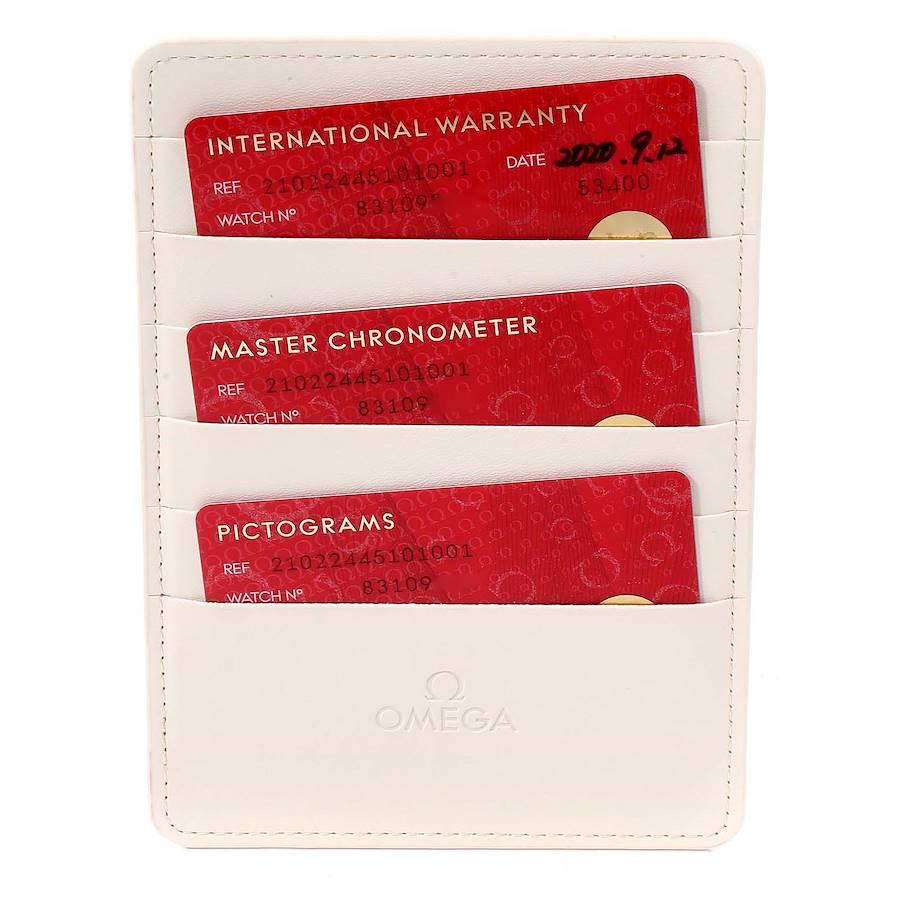 Omega Seamaster Diver Master Chronometer Uhr 210.22.44.51.01.001 Box Card im Angebot 4