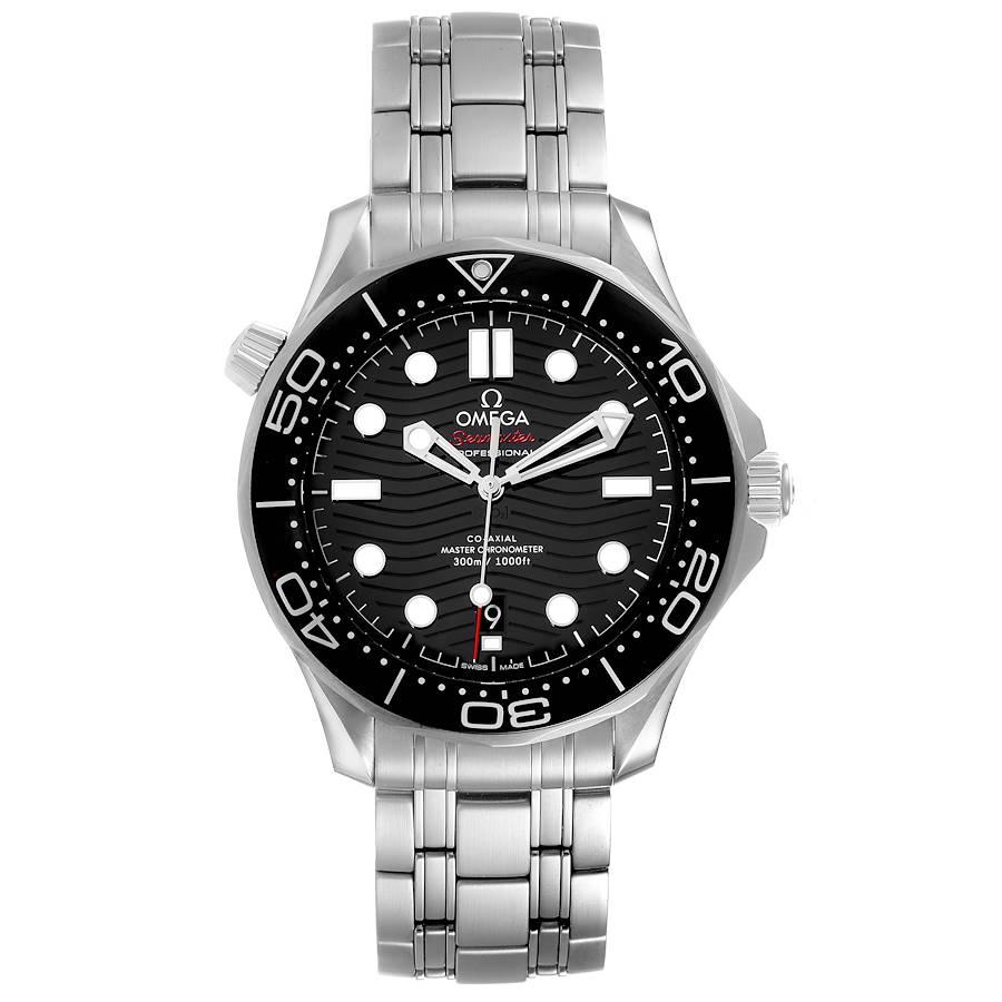 Omega Seamaster Diver Master Chronometer Watch 210.30.42.20.01.001 Unworn. Automatic Self-winding movement with Co-Axial escapement.Certified Master Chronometer, approved by METAS,resistant to magnetic fields reaching 15,000 gauss.Free