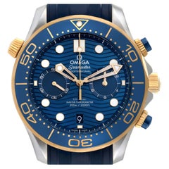 Omega Seamaster Diver Master Chronometer Gelbgold Stahl Herrenuhr