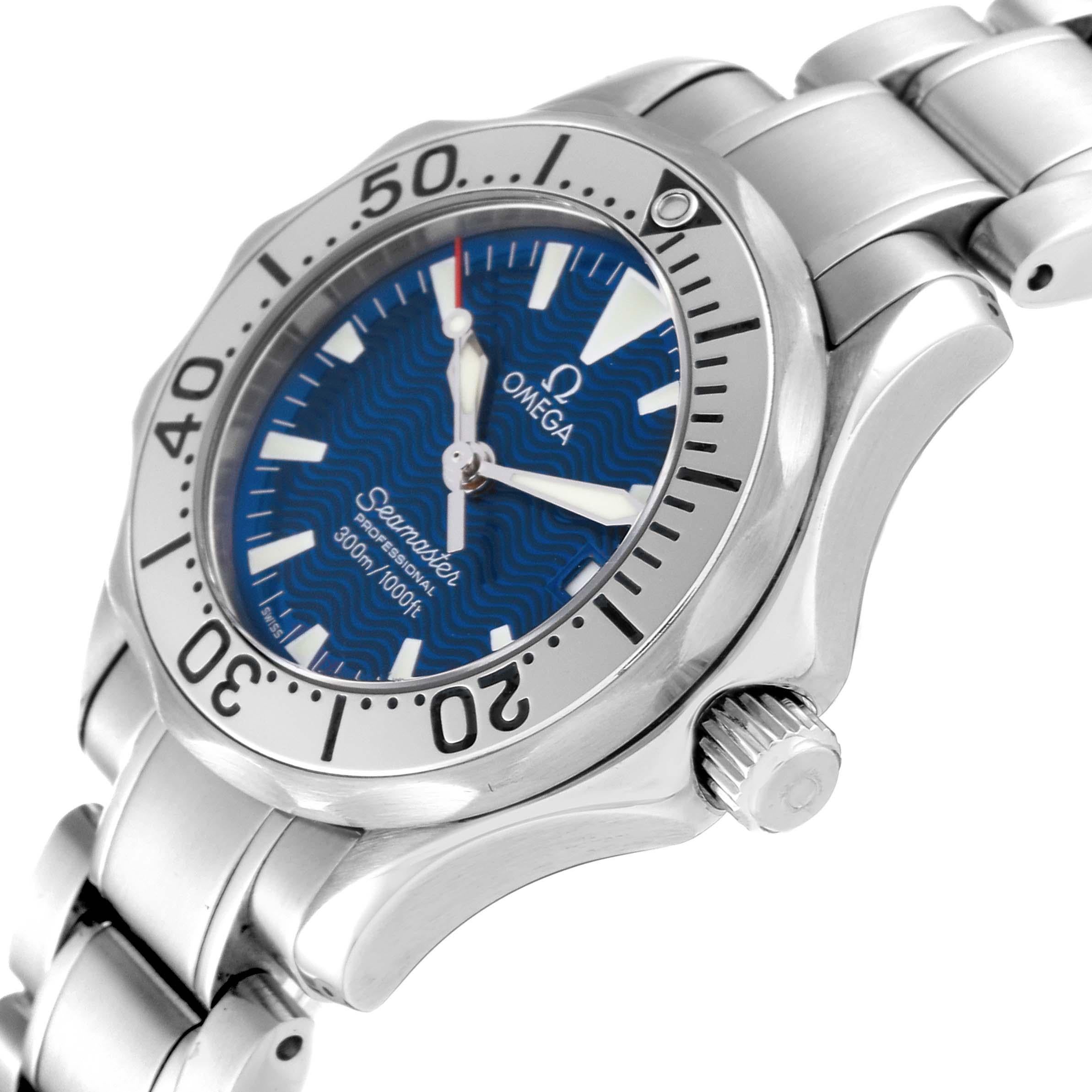 Omega Seamaster Diver Quartz 28mm Steel Ladies Watch 2285.80.00 2
