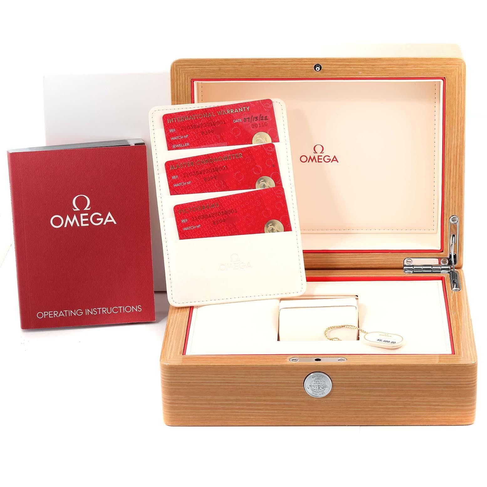 Omega Seamaster Diver Steel Mens Watch 210.30.42.20.10.001 Box Card 6