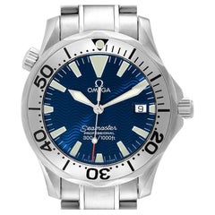 Used Omega Seamaster Electric Blue Wave Dial Midsize Watch 2263.80.00