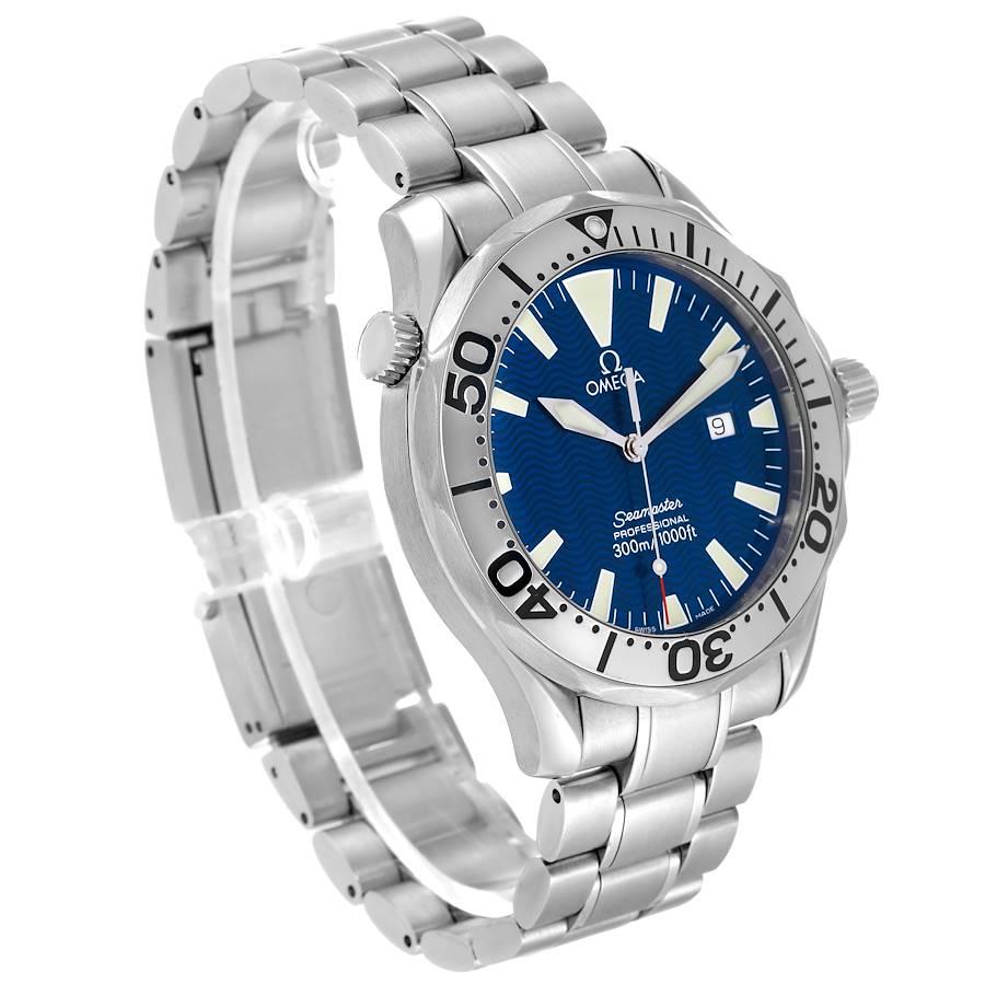 omega seamaster blue wave dial