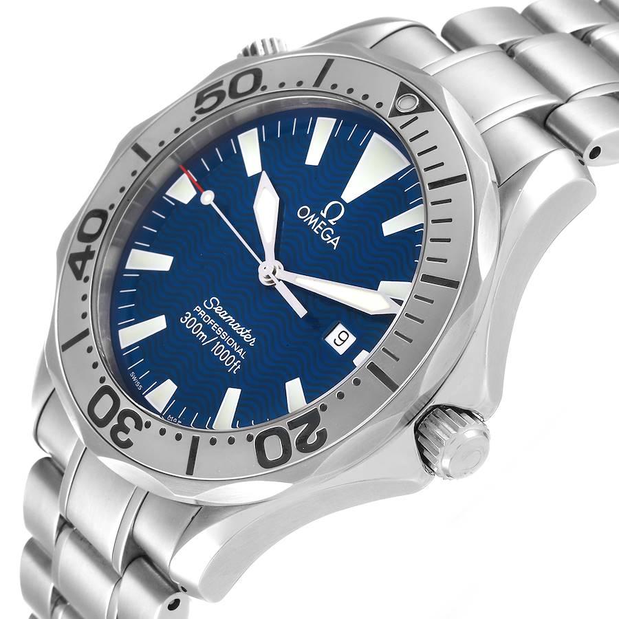 Omega Seamaster Electric Blue Wave Herrenuhr 2265.80,00 aus Stahl mit Zifferblatt im Angebot 2