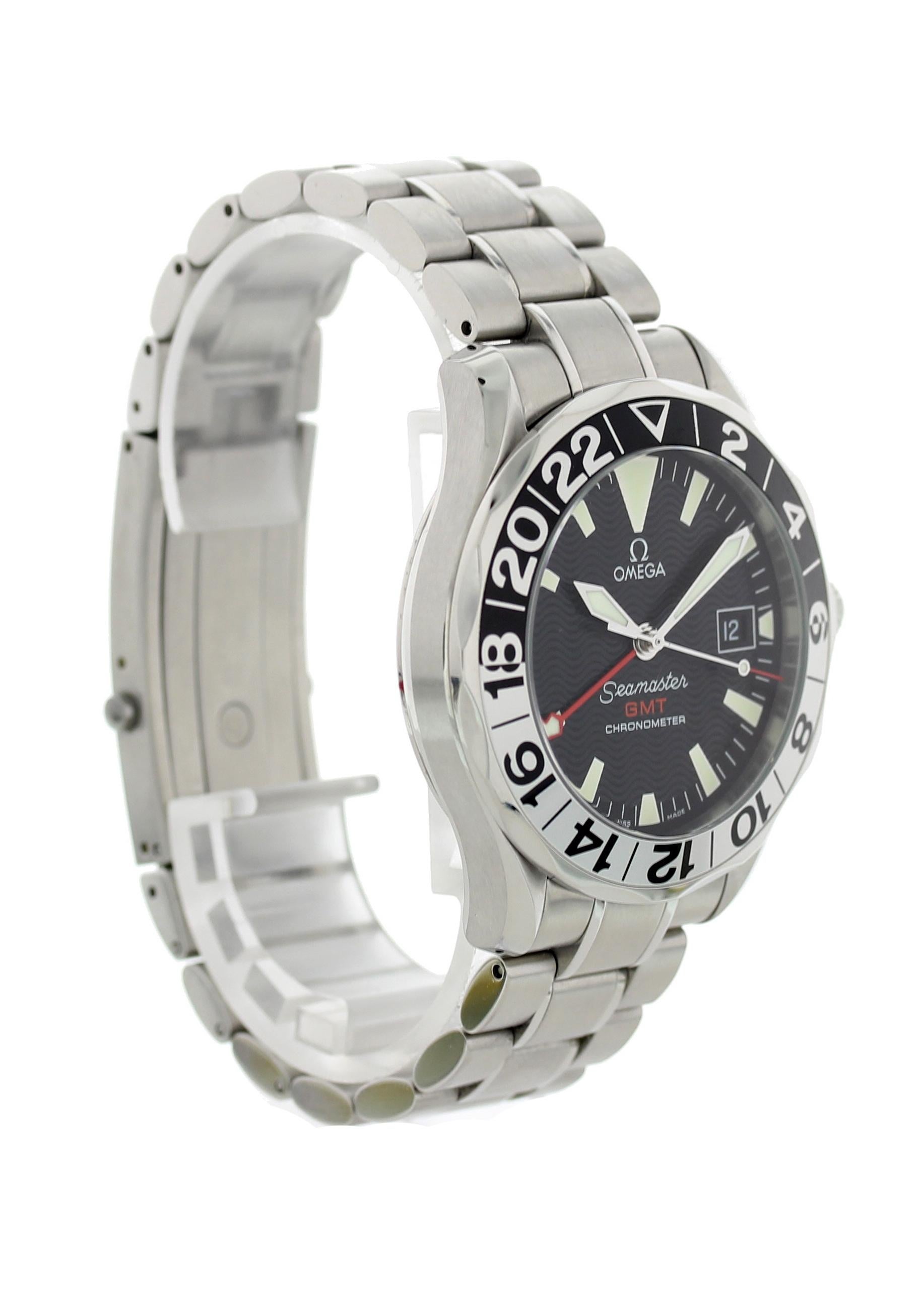 Omega Seamaster GMT 2234.50.00 50th Anniversary Edition Men's Watch In Excellent Condition In New York, NY