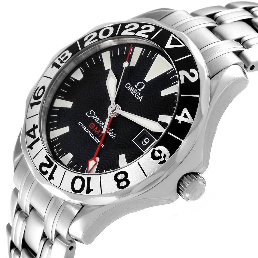 Omega Seamaster GMT 50th Anniversary Steel Mens Watch 2234.50.00 In Excellent Condition In Atlanta, GA
