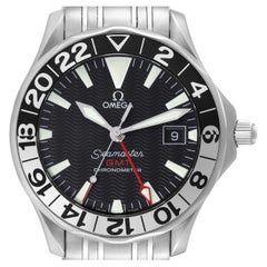 Used Omega Seamaster GMT 50th Anniversary Steel Mens Watch 2534.50.00 Box Card