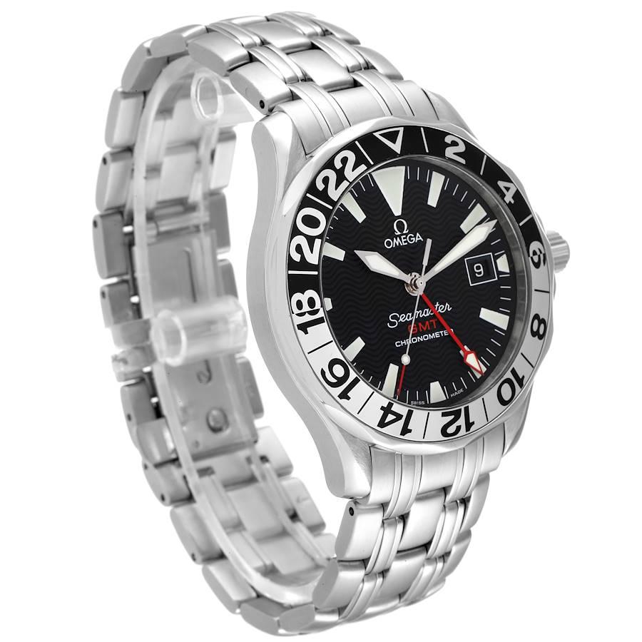 Omega Seamaster GMT 50. Jahrestag Stahl-Herrenuhr 2534.50.00 im Zustand „Hervorragend“ im Angebot in Atlanta, GA