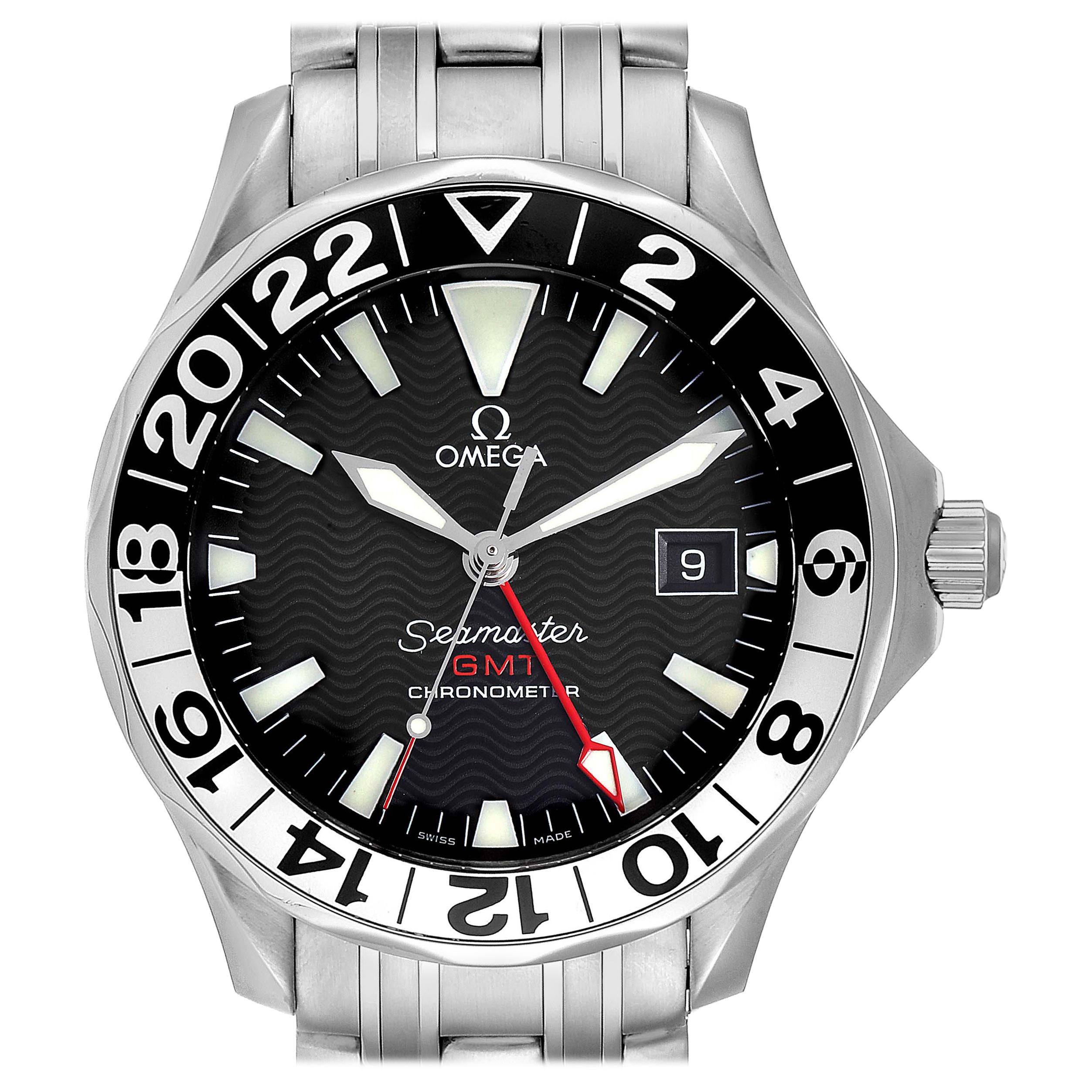 Omega Seamaster GMT 50th Anniversary Steel Men's Watch 2534.50.00 For Sale