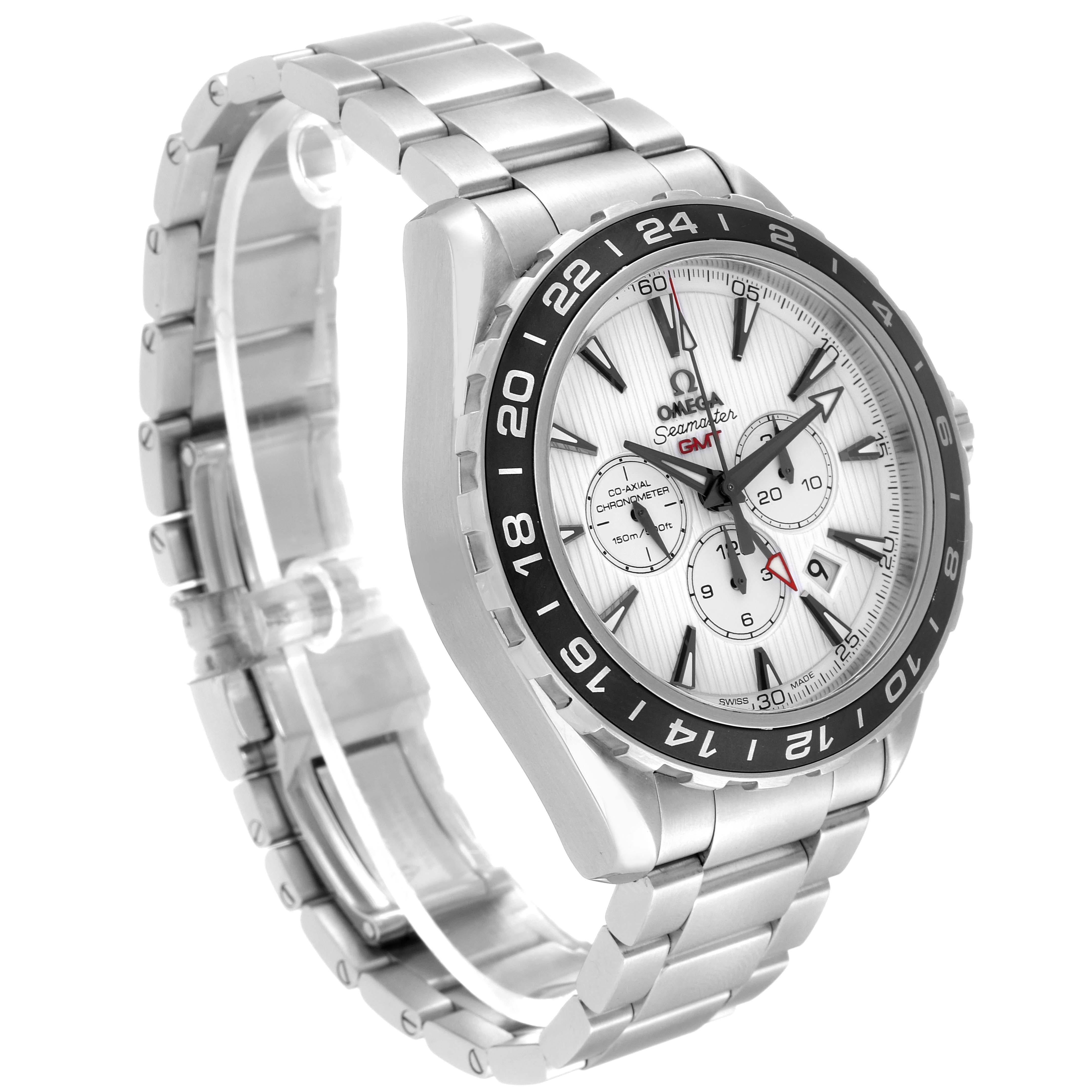 Omega Seamaster GMT Cronografo Uomo in Acciaio 231.10.44.52.04.001 Box Card In condizioni ottime a Atlanta, GA
