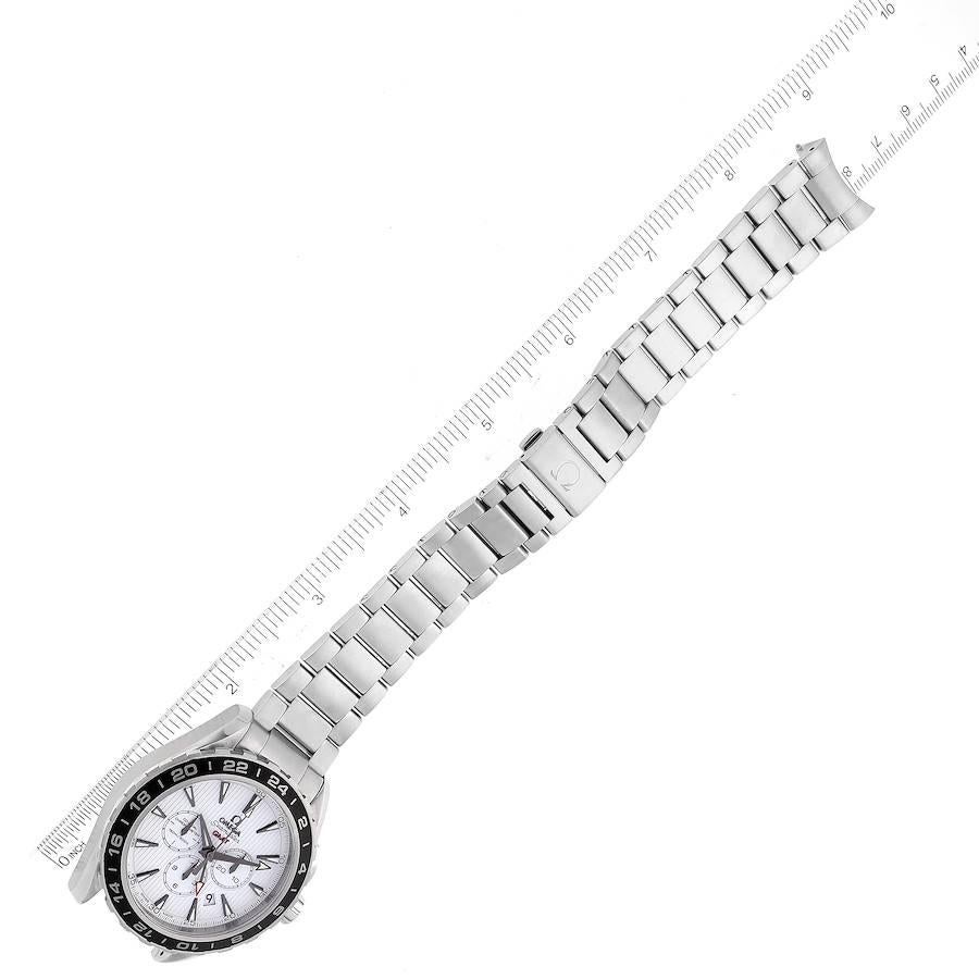 Omega Seamaster GMT Chronograph Steel Mens Watch 231.10.44.52.04.001 Box Card 2