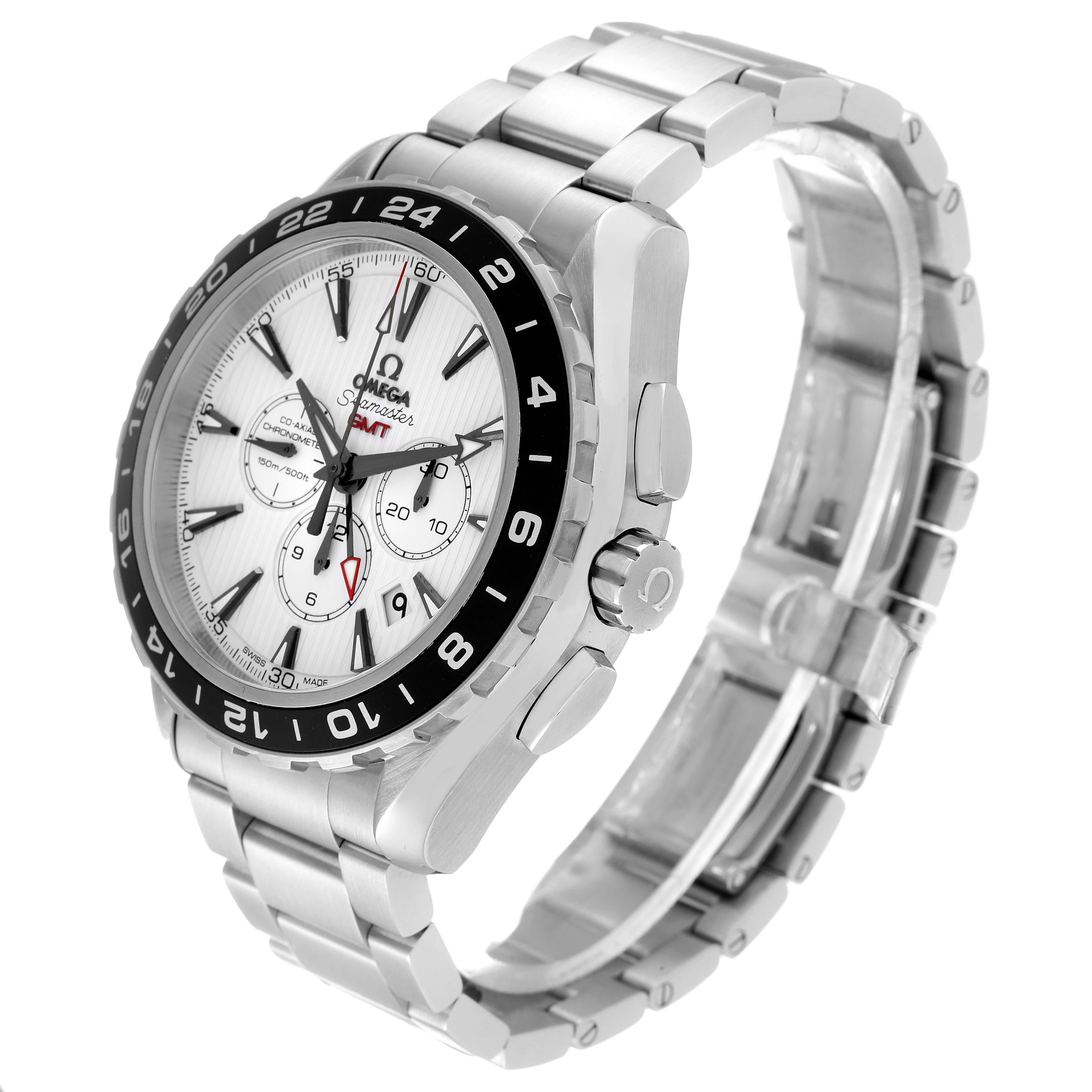 Men's Omega Seamaster GMT Chronograph Steel Mens Watch 231.10.44.52.04.001 Card