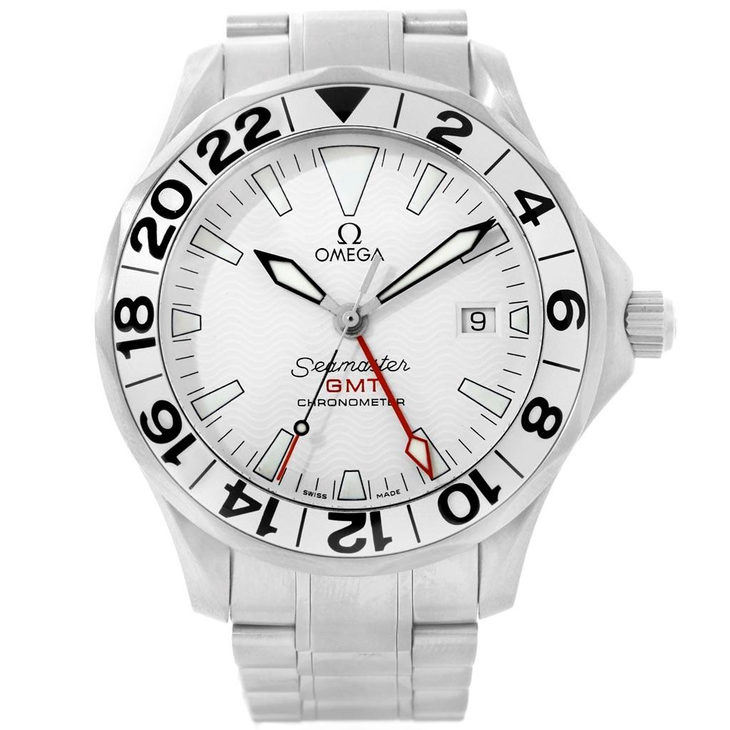 Omega Seamaster GMT Great White Wave 
