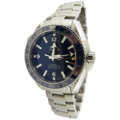 Used Omega Seamaster GMT Planet Ocean Titanium Blue Dial 232.90.44.22.03.001 Watch