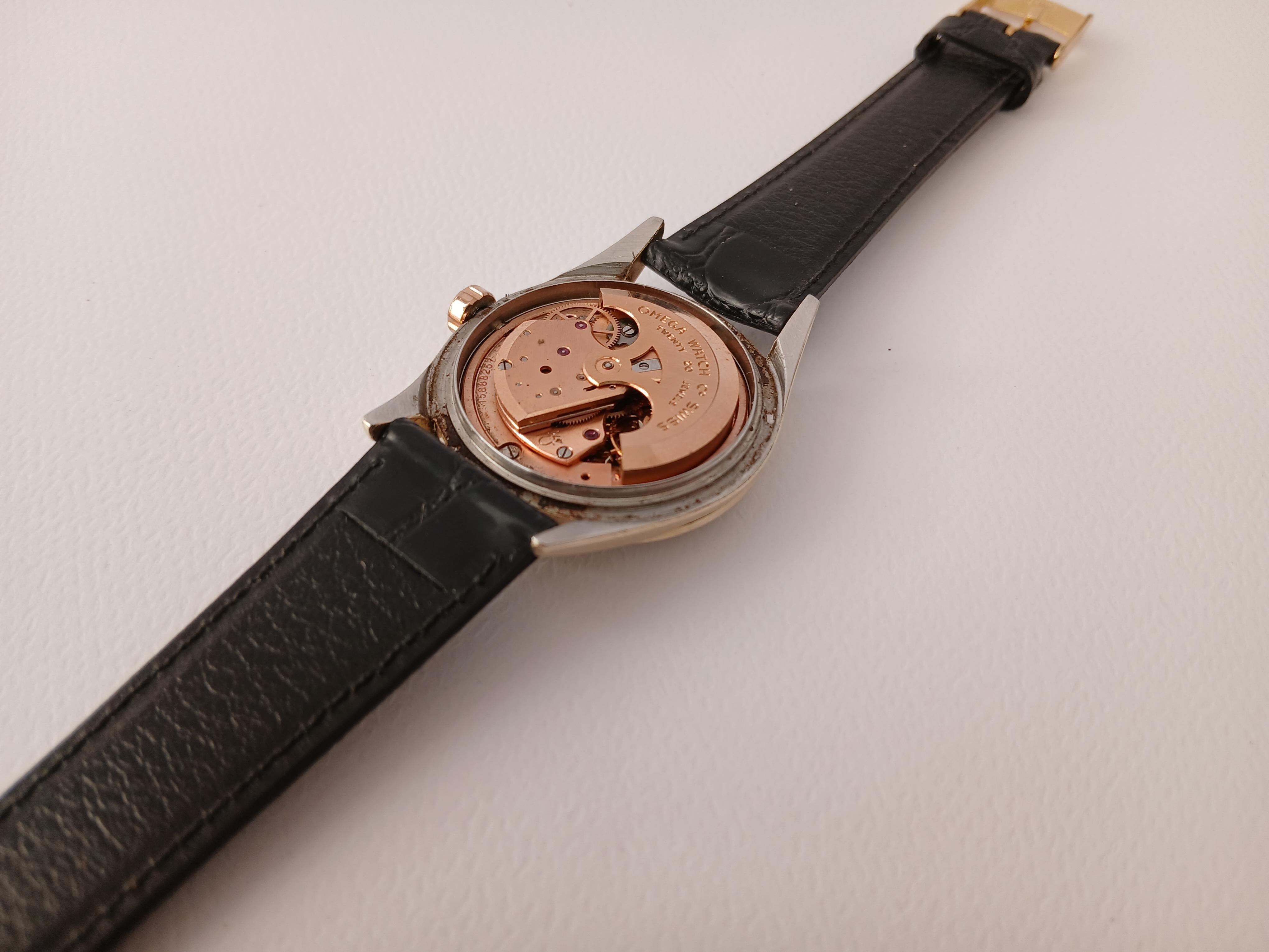 Omega Seamaster Gold Capped 2802-11 SC Shark Tooth Automatic cal. 471 vintage M en venta 6