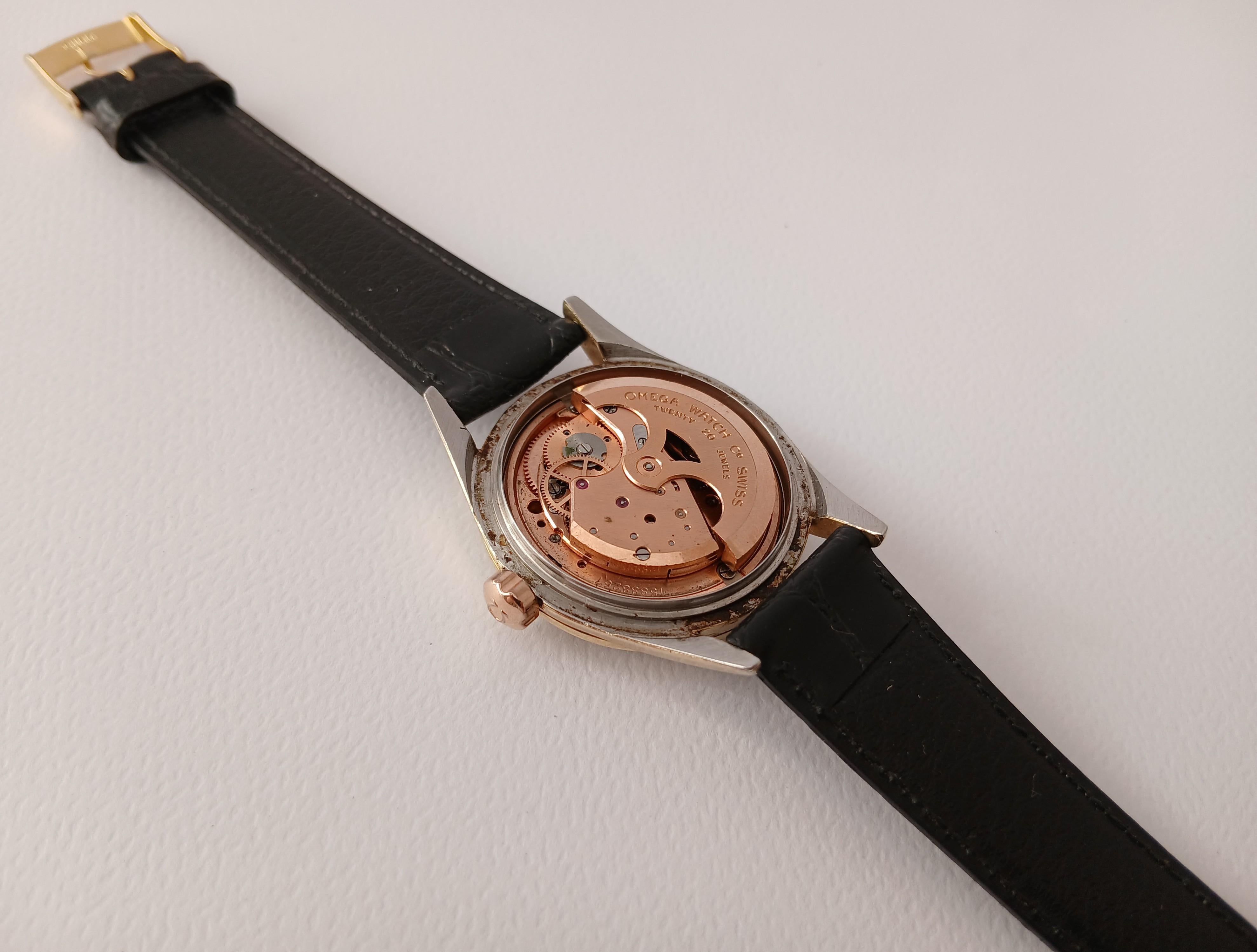 Omega Seamaster Gold Capped 2802-11 SC Shark Tooth Automatic cal. 471 vintage M en venta 7