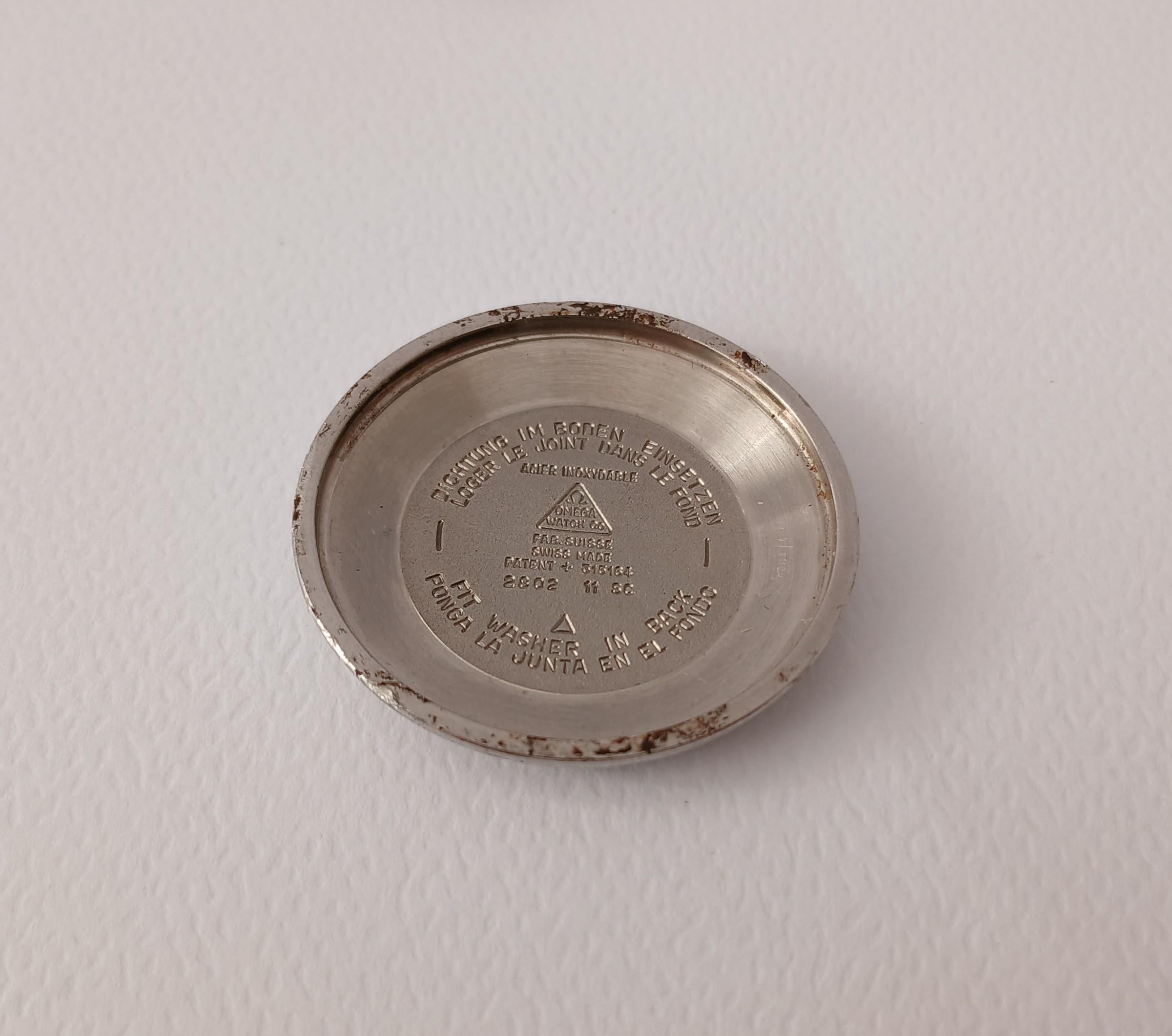 Omega Seamaster Gold Capped 2802-11 SC Shark Tooth Automatic cal. 471 vintage M en venta 8