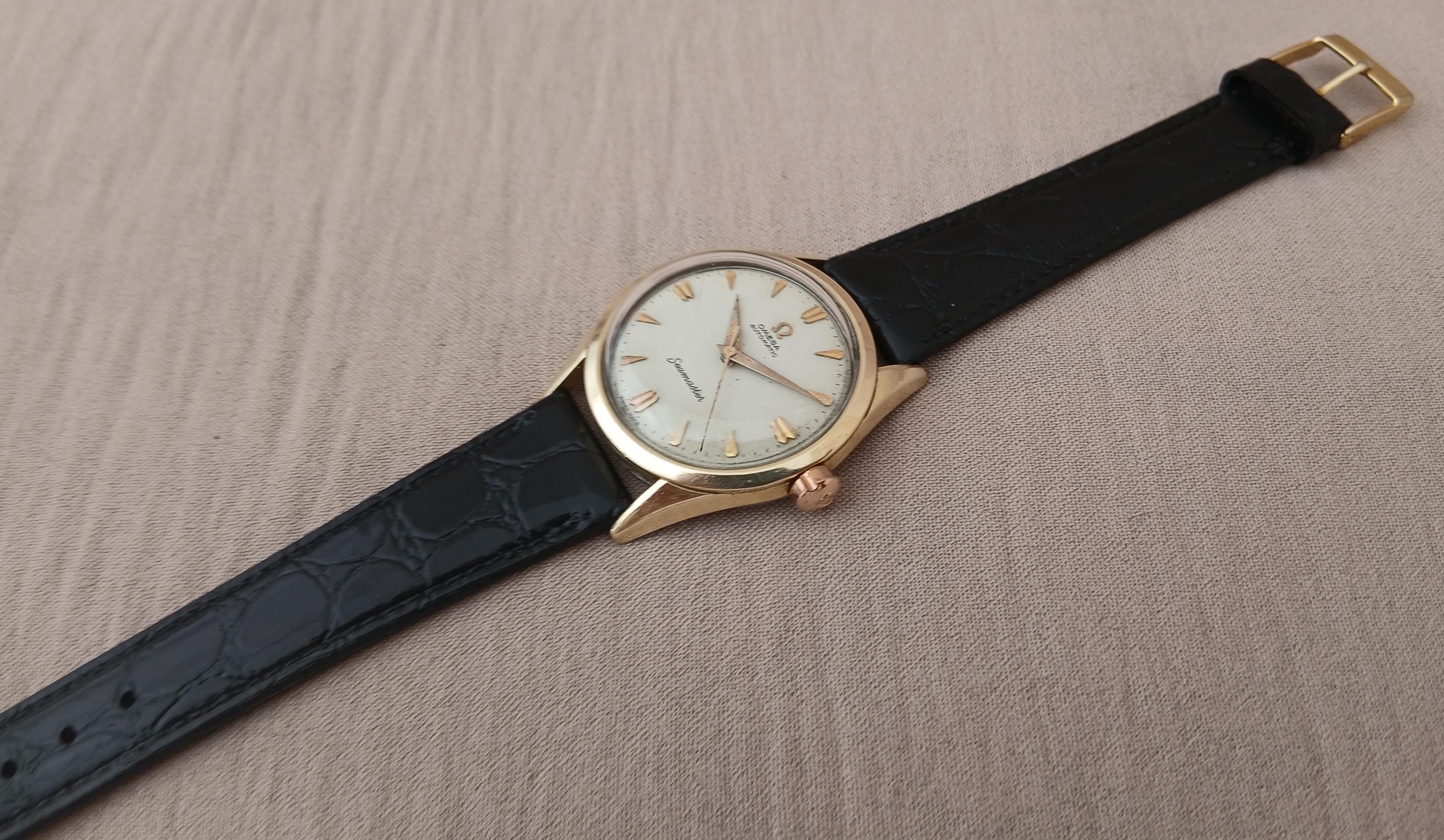 Omega Seamaster Gold Capped 2802-11 SC Shark Tooth Automatic cal. 471 vintage M en Bueno estado para la venta en Toronto, CA