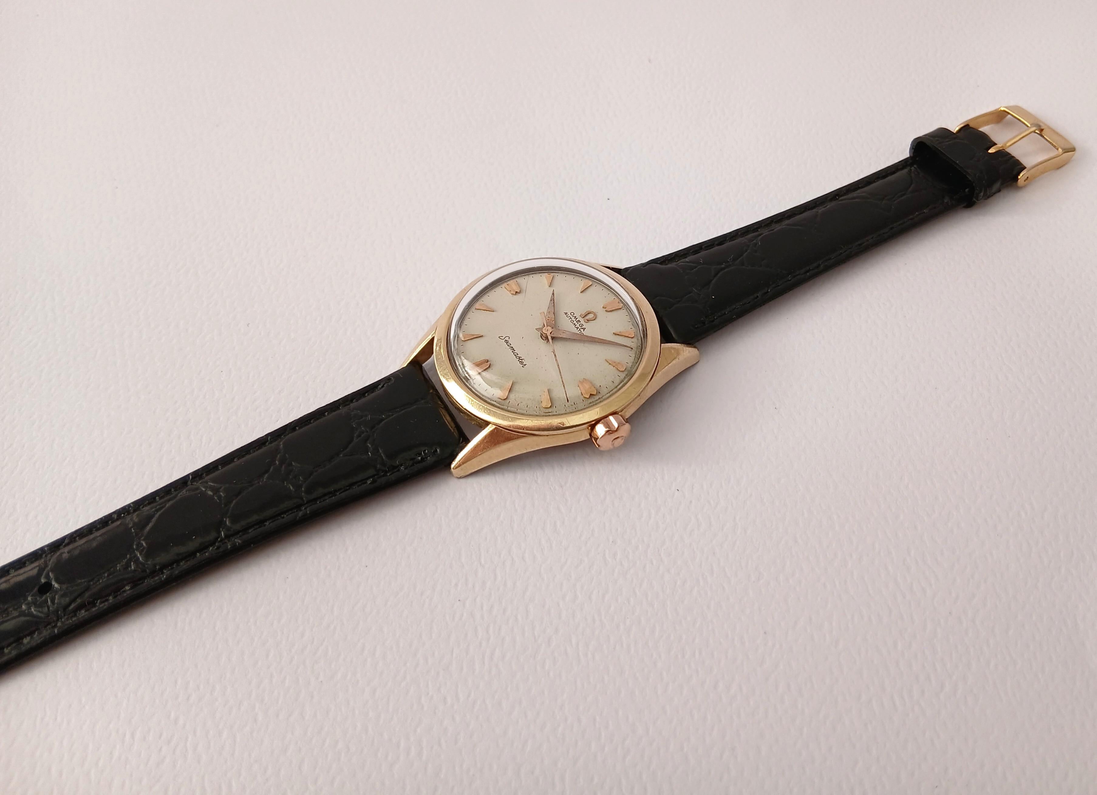 Omega Seamaster Gold Capped 2802-11 SC Shark Tooth Automatic cal. 471 vintage M en venta 1