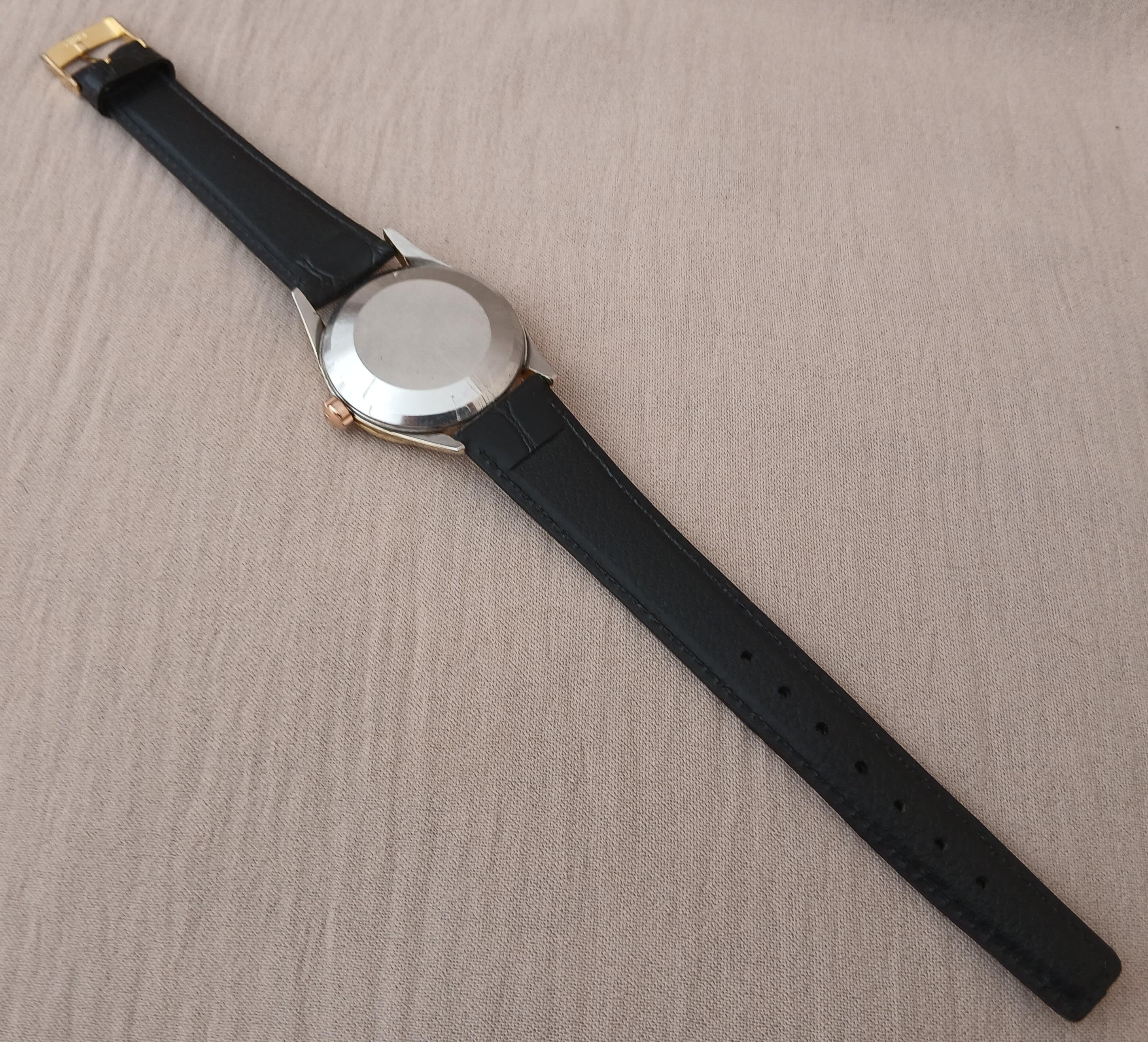 Omega Seamaster Gold Capped 2802-11 SC Shark Tooth Automatic cal. 471 vintage M en venta 3