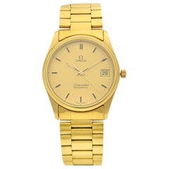 Omega Seamaster Gold Tone Steel Gold Dial Automatic Men's watch 1660277
