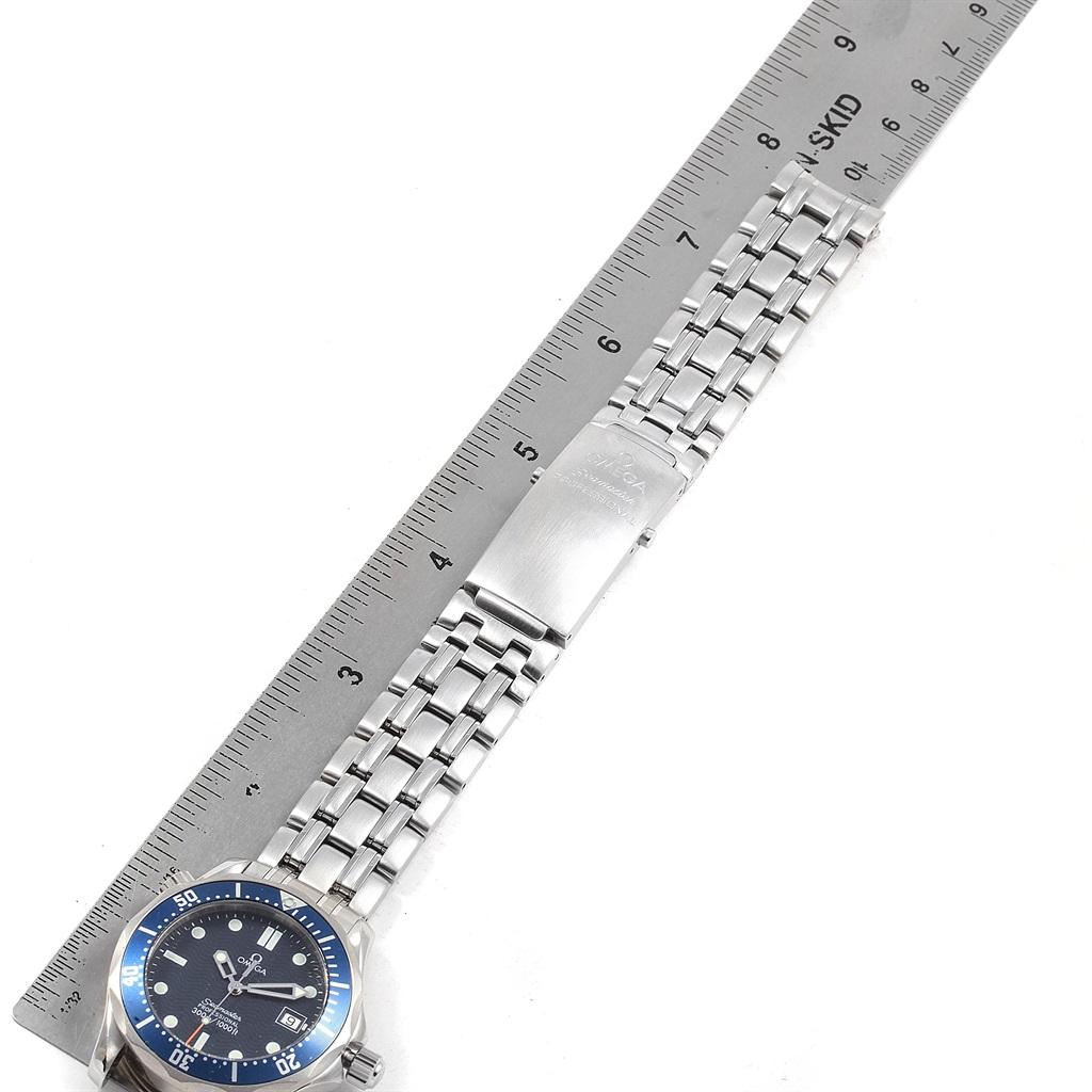 Omega Seamaster James Bond 36 Midsize Blue Wave Dial Watch 2561.80.00 3