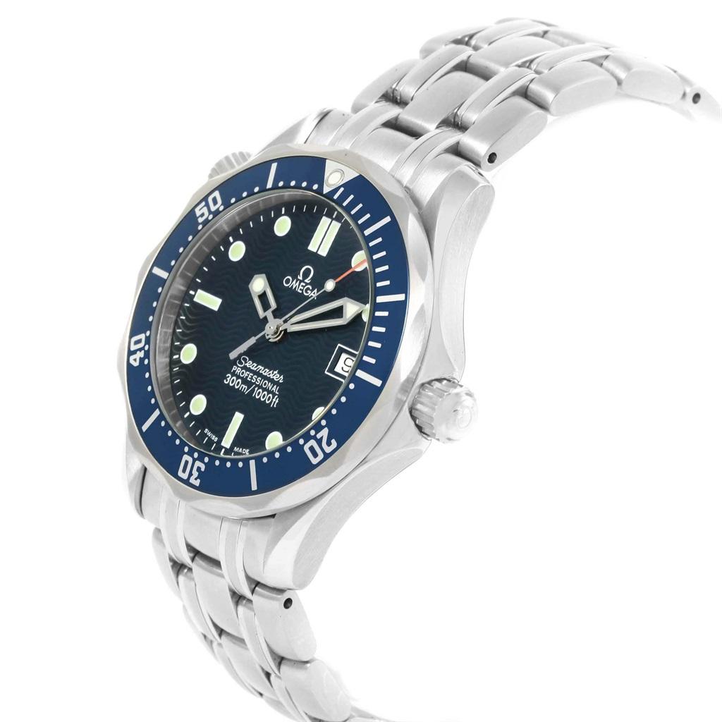 Omega Seamaster James Bond 36 Midsize Blue Wave Dial Watch 2561.80.00 2