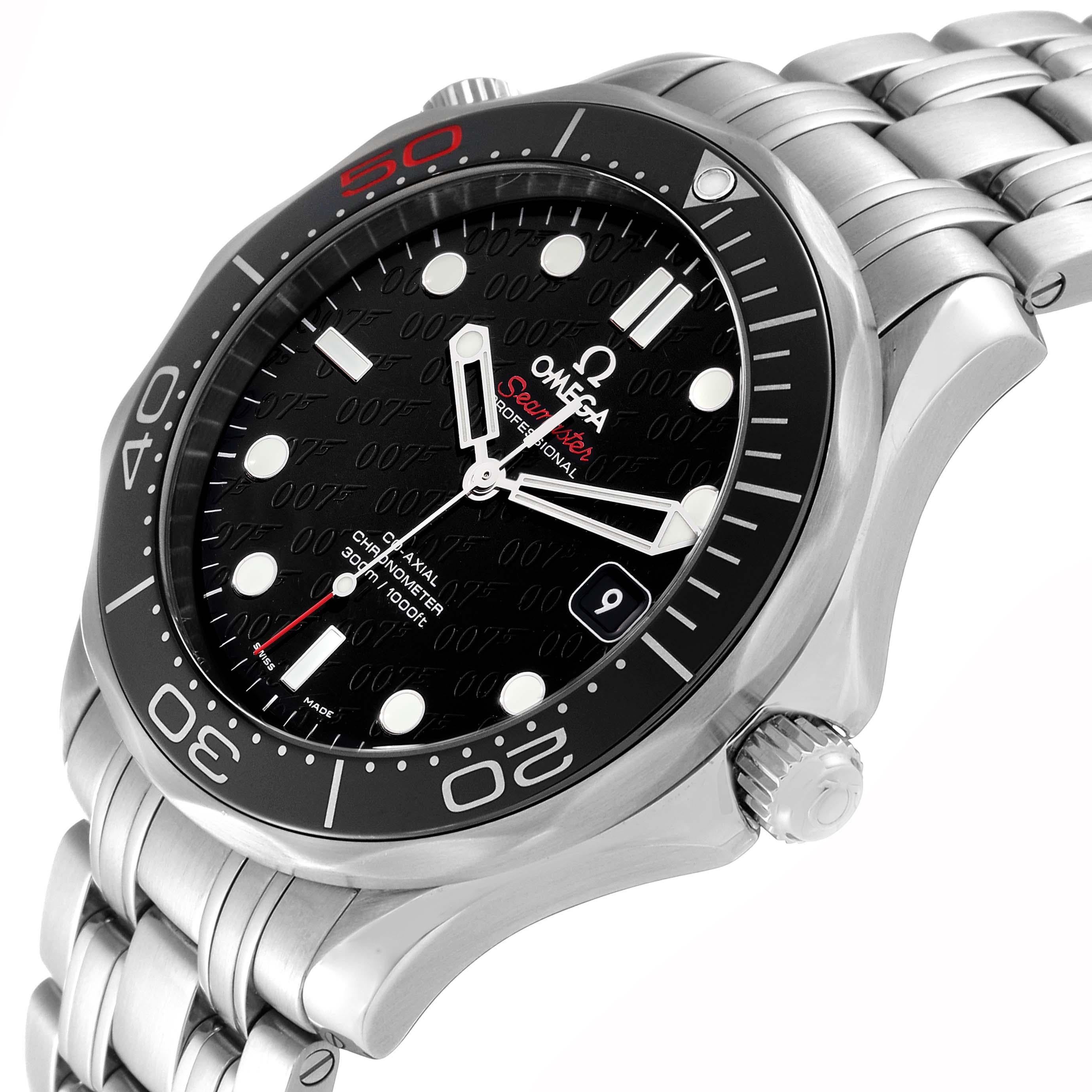 Omega Seamaster Limited Edition Bond 007 Steel Mens Watch 212.30.41.20.01.005 For Sale 2