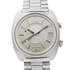 Omega Seamaster Memomatic Alarm Silver Dial Rare Mens Watch 166.072 First Series