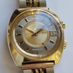 Omega Seamaster Memomatic Mens 1970s 40mm Gold Capped Automatic Alarm RA693