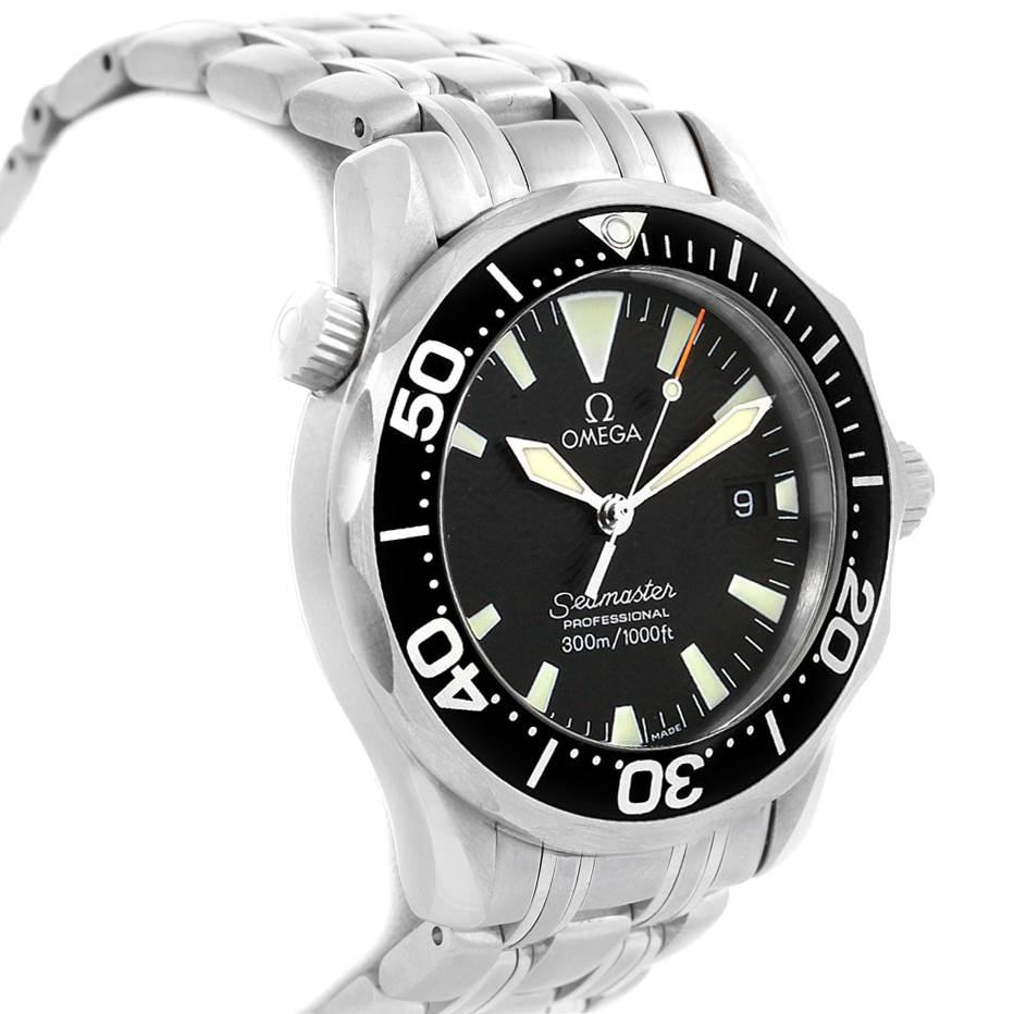 Omega Seamaster Midsize 36 Black Dial Steel Men’s Watch 2262.50.00 For Sale 1