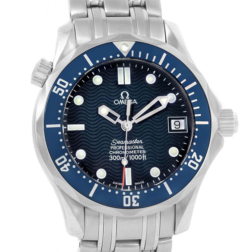 Omega Seamaster Midsize 36 Blue Dial Automatic Steel Watch 2551.80.00 For Sale 1
