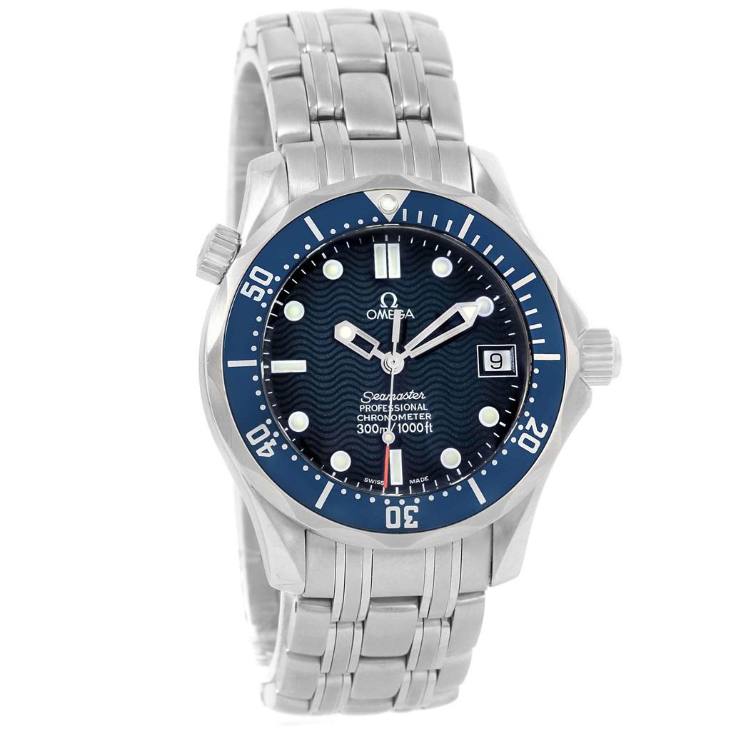 Omega Seamaster Midsize 36 Blue Dial Automatic Steel Watch 2551.80.00 For Sale 2