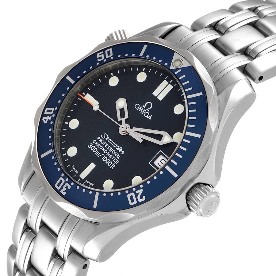 Omega Seamaster Midsize Blue Dial Steel Herrenuhr 2551.80.00 Karte im Angebot 2