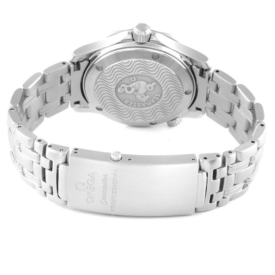 Omega Seamaster Midsize Blue Dial Steel Herrenuhr 2551.80.00 Karte im Angebot 4