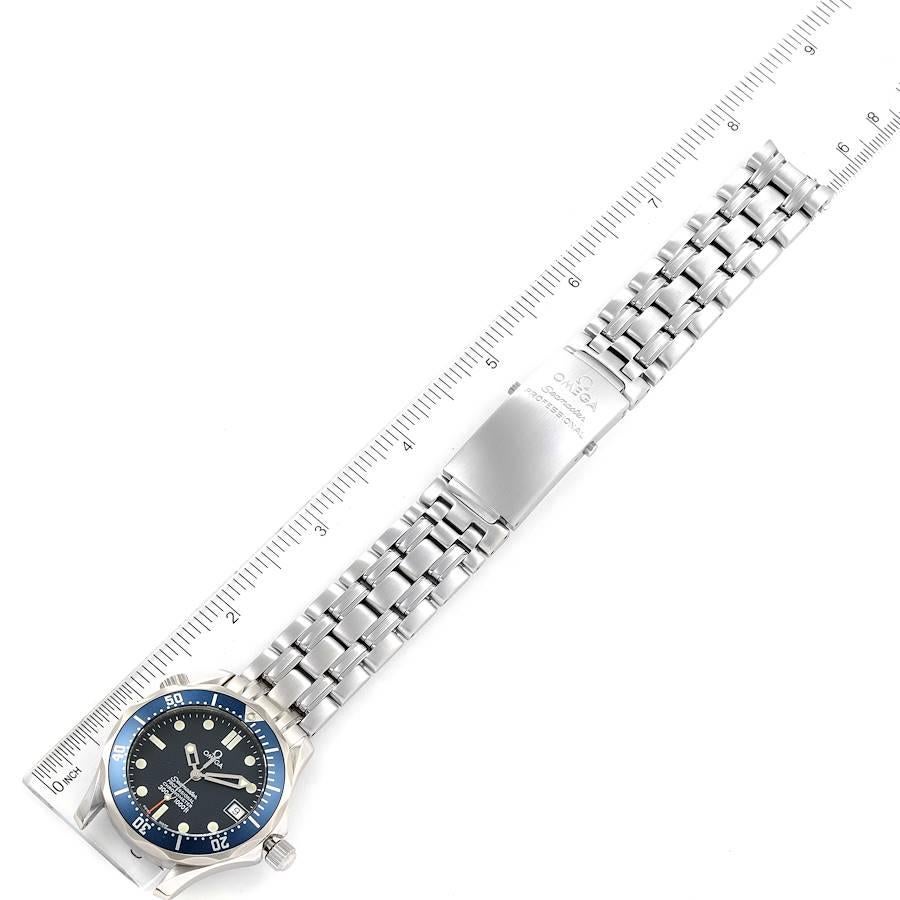 Omega Seamaster Midsize Blue Dial Steel Herrenuhr 2551.80.00 Karte im Angebot 5